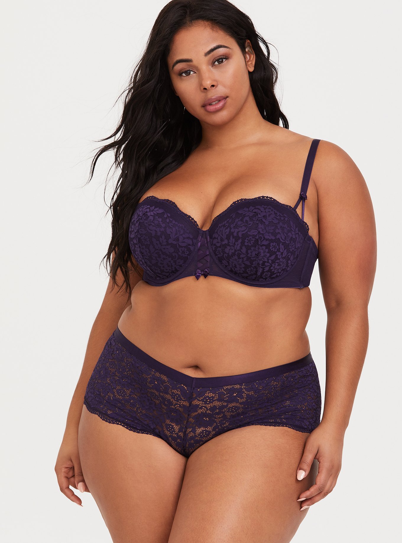 Plus Size - Push-Up Lace Cup Extreme Balconette Bra - Torrid