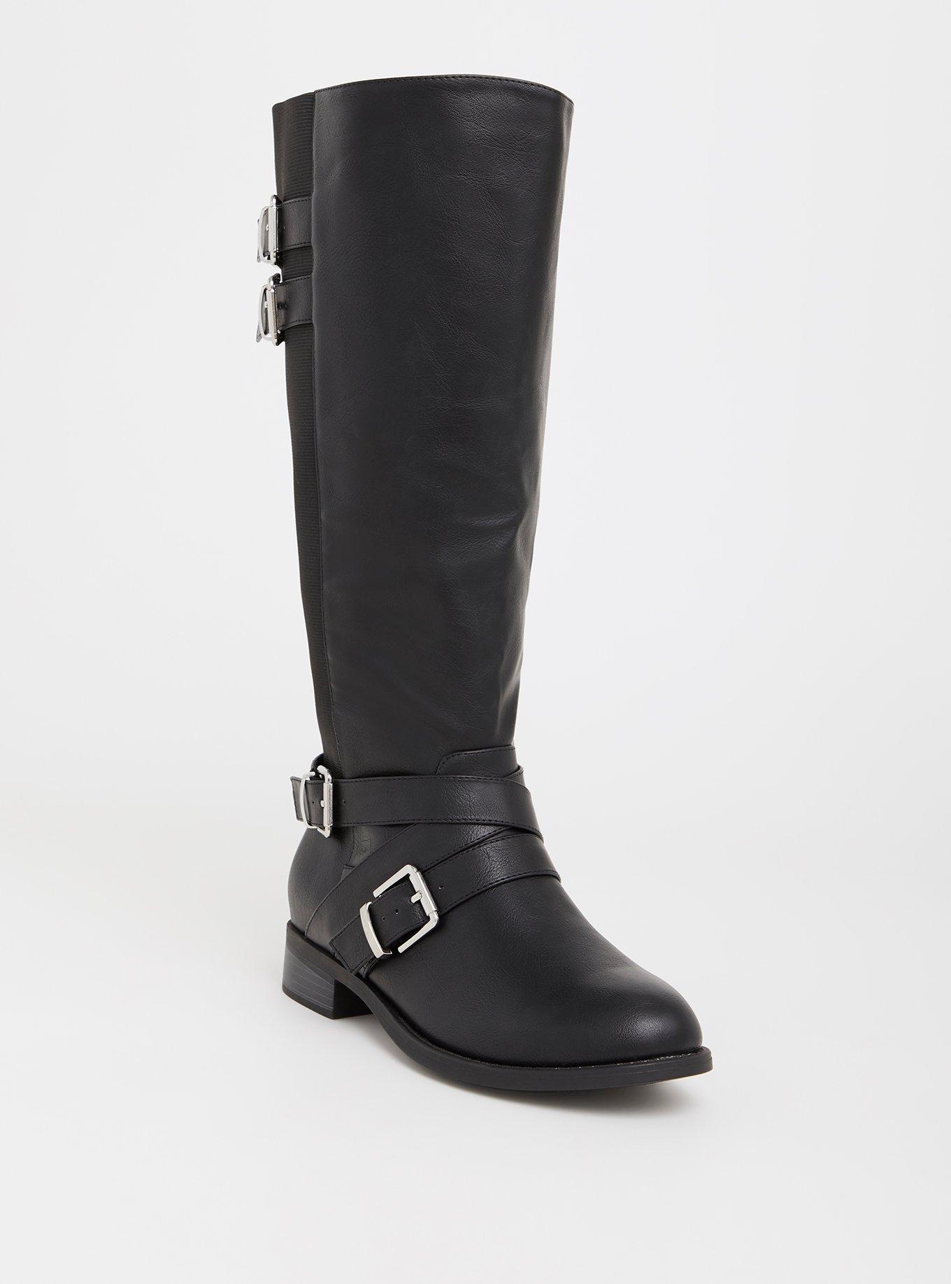 Plus Size Buckle Detail Knee Boot WW Torrid