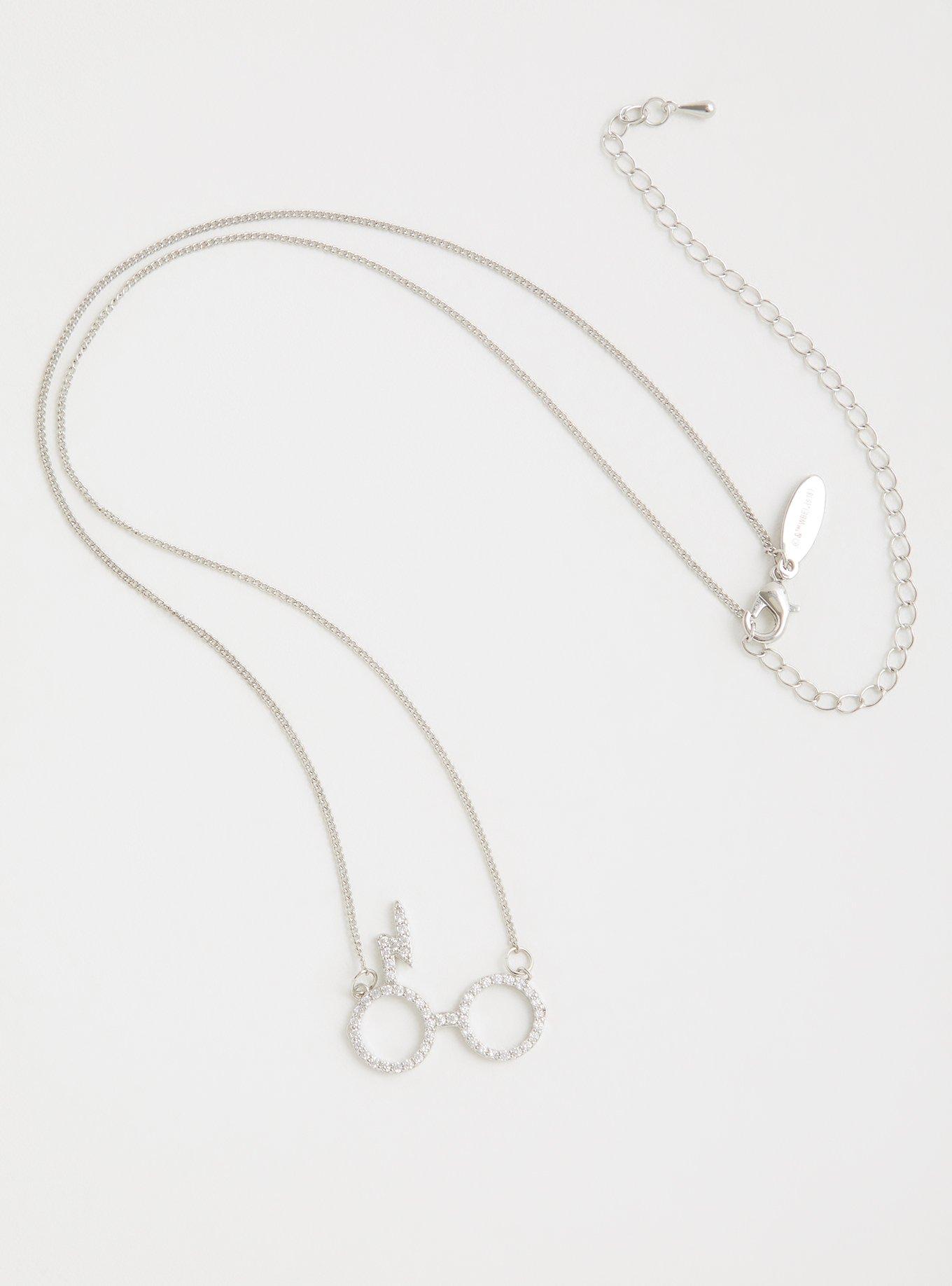 Plus Size Harry Potter Rhinestone Glasses Necklace Torrid