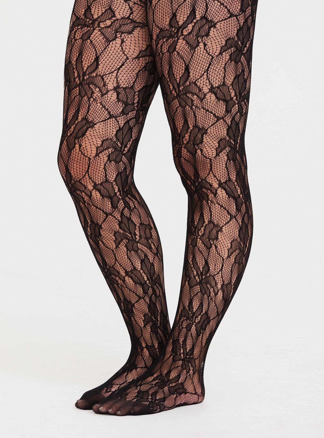 Black Lace Tights, , hi-res