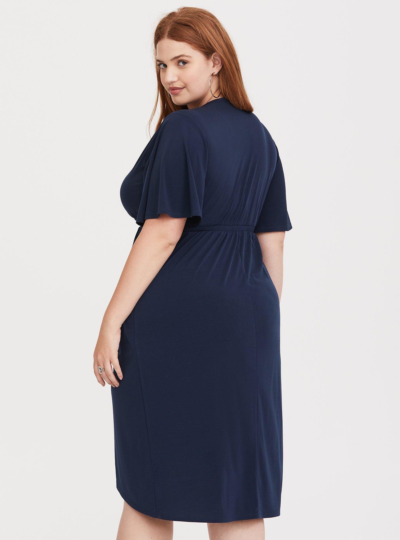 Navy blue dress outlet torrid