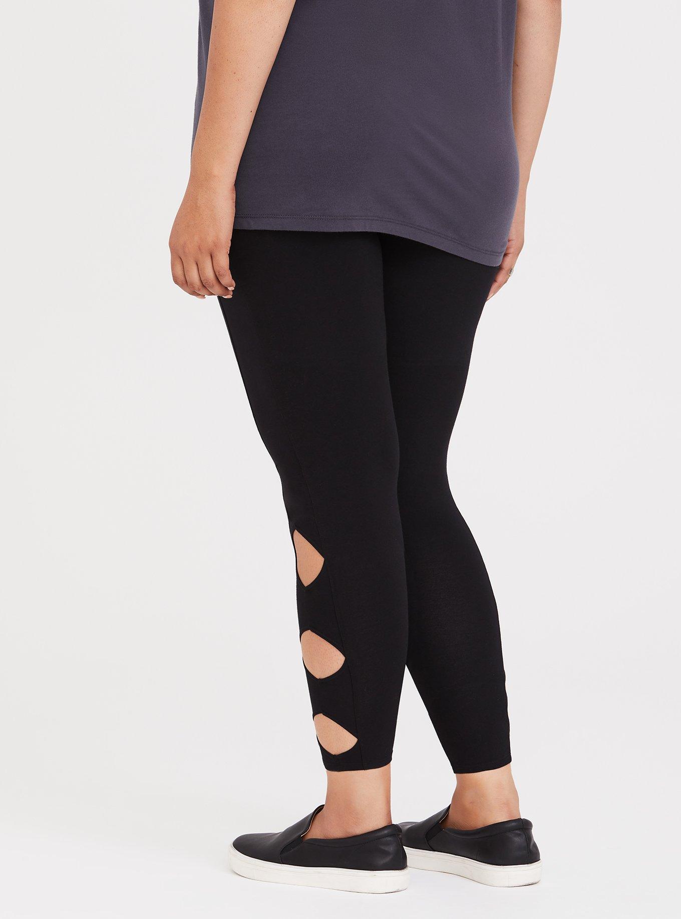 Black Diamond Cutout Crop Legging  Plus size outfits, Plus size leggings,  Womens fashion edgy