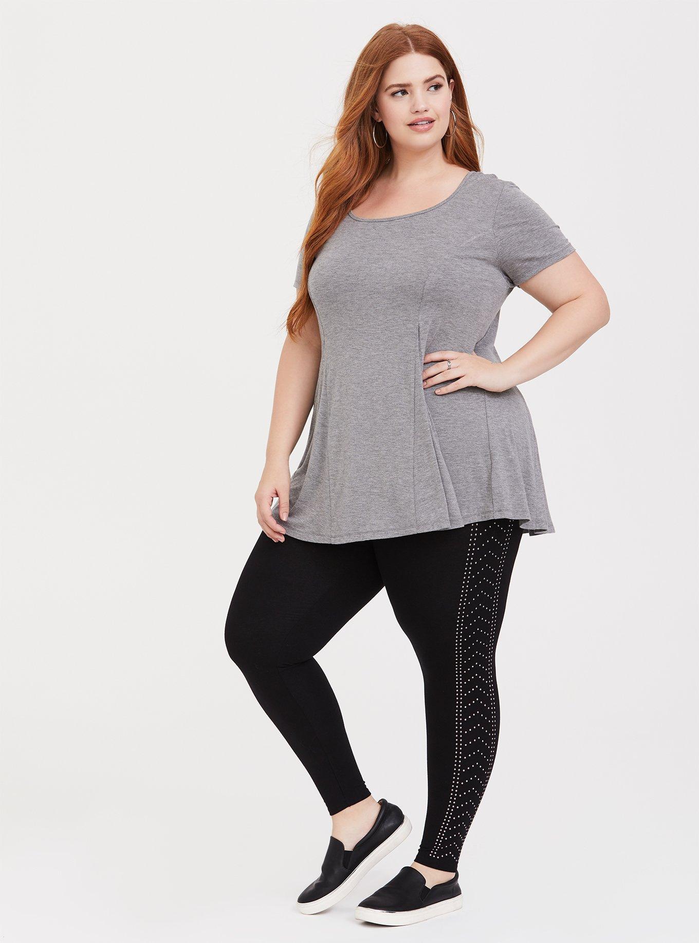 Plus size studded on sale leggings