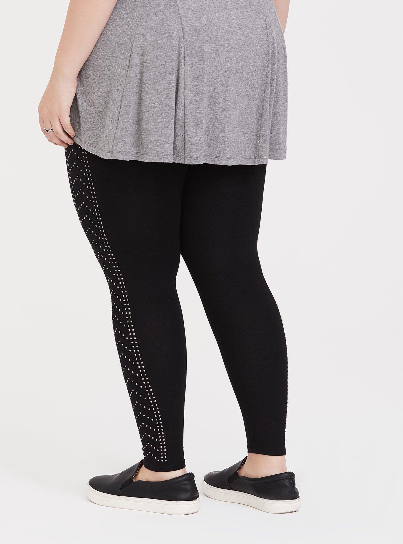 Plus size shop studded leggings