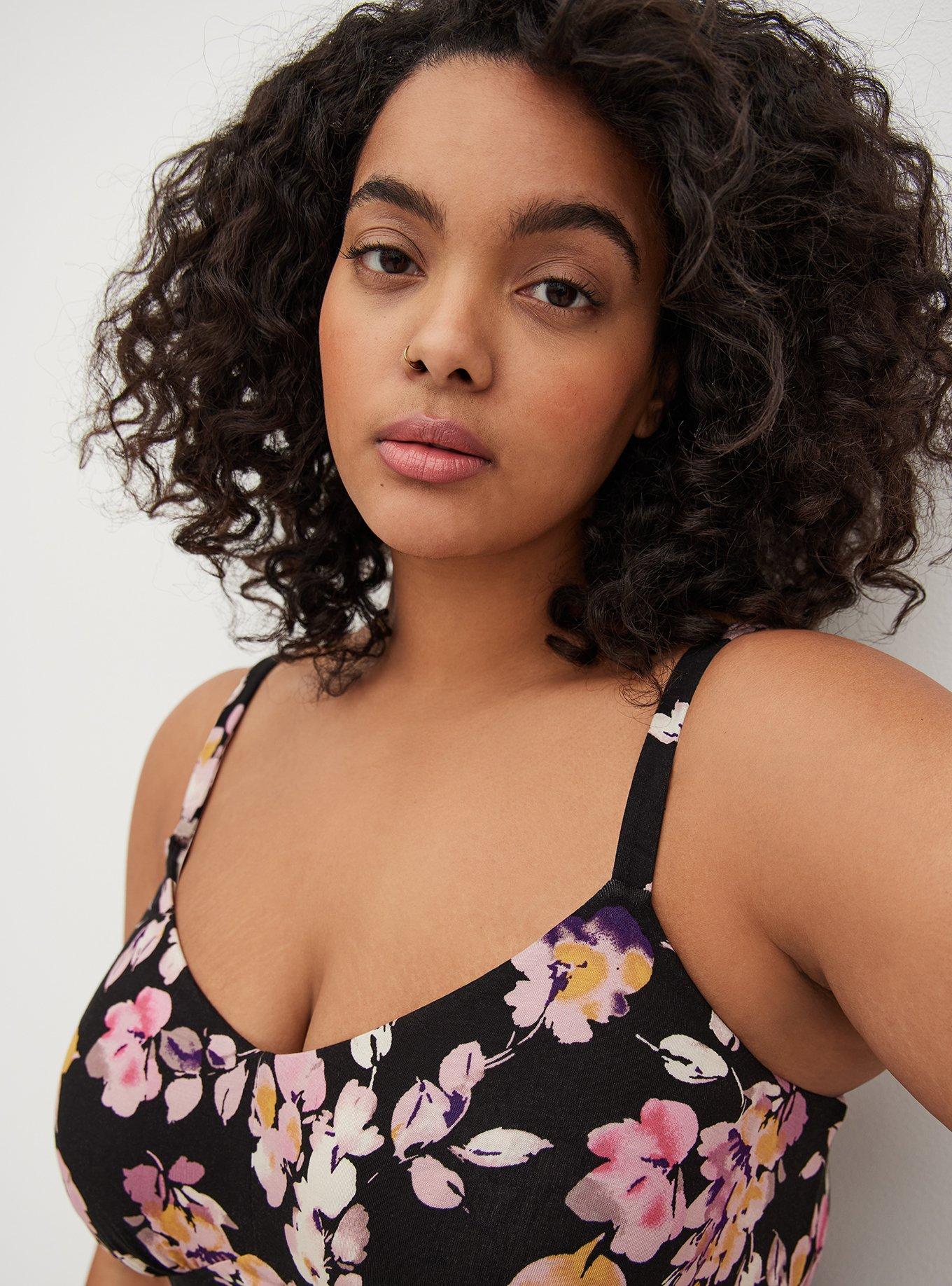 Maxi Super Soft Tiered Dress, BLACK FLORAL, alternate