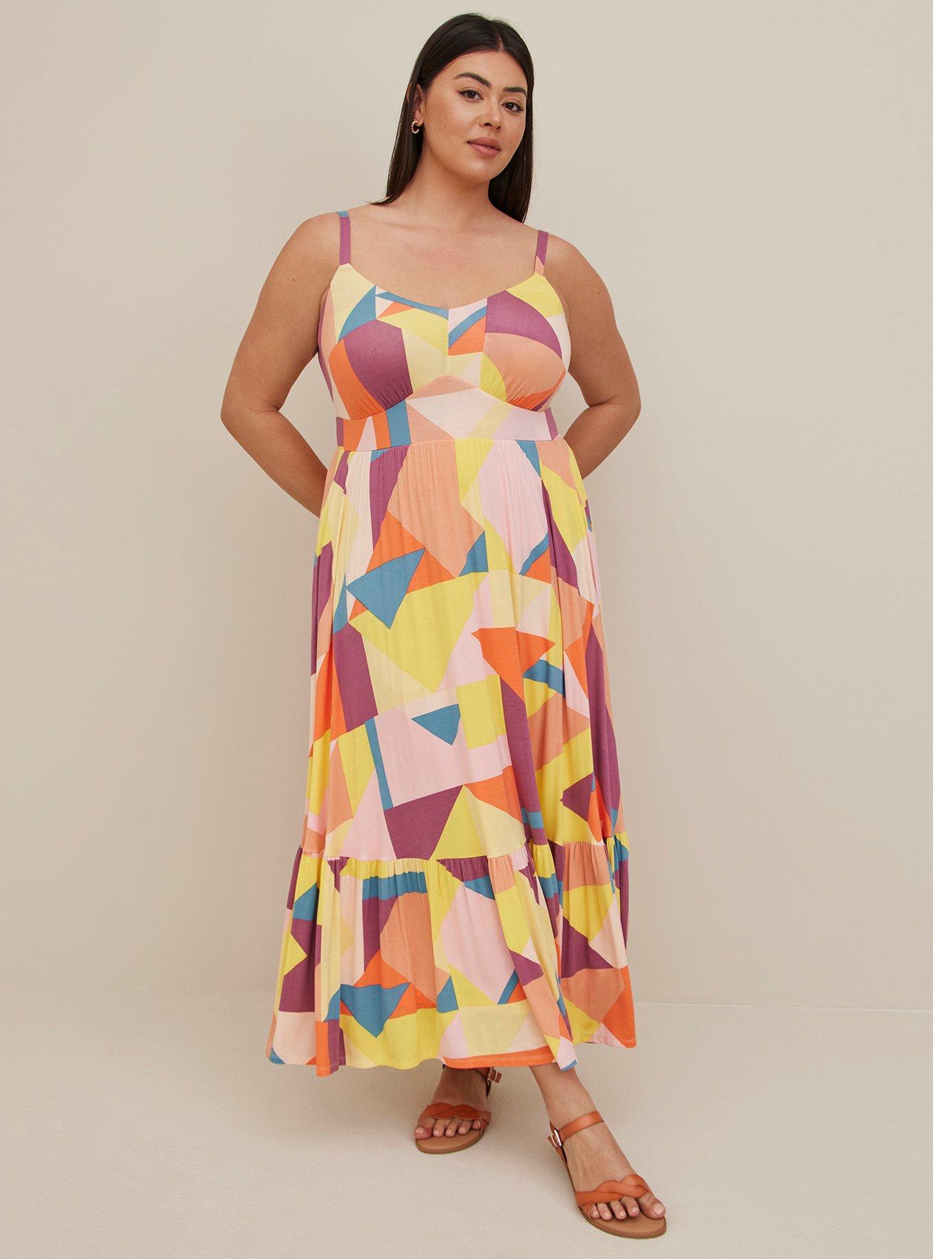 Plus Size - Maxi Super Soft Tiered Dress - Torrid