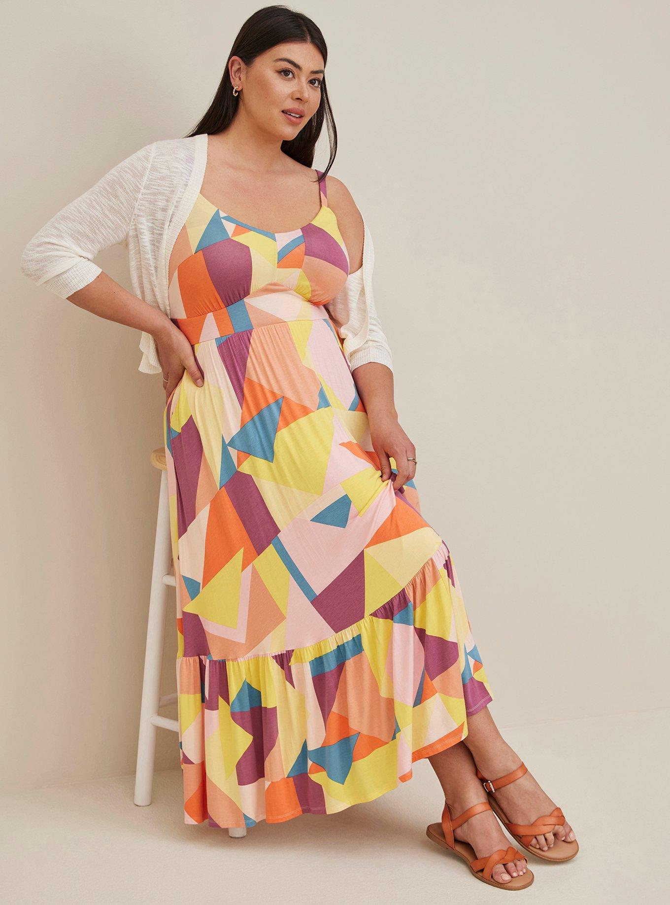 Plus Size - Maxi Super Soft Tiered Dress - Torrid