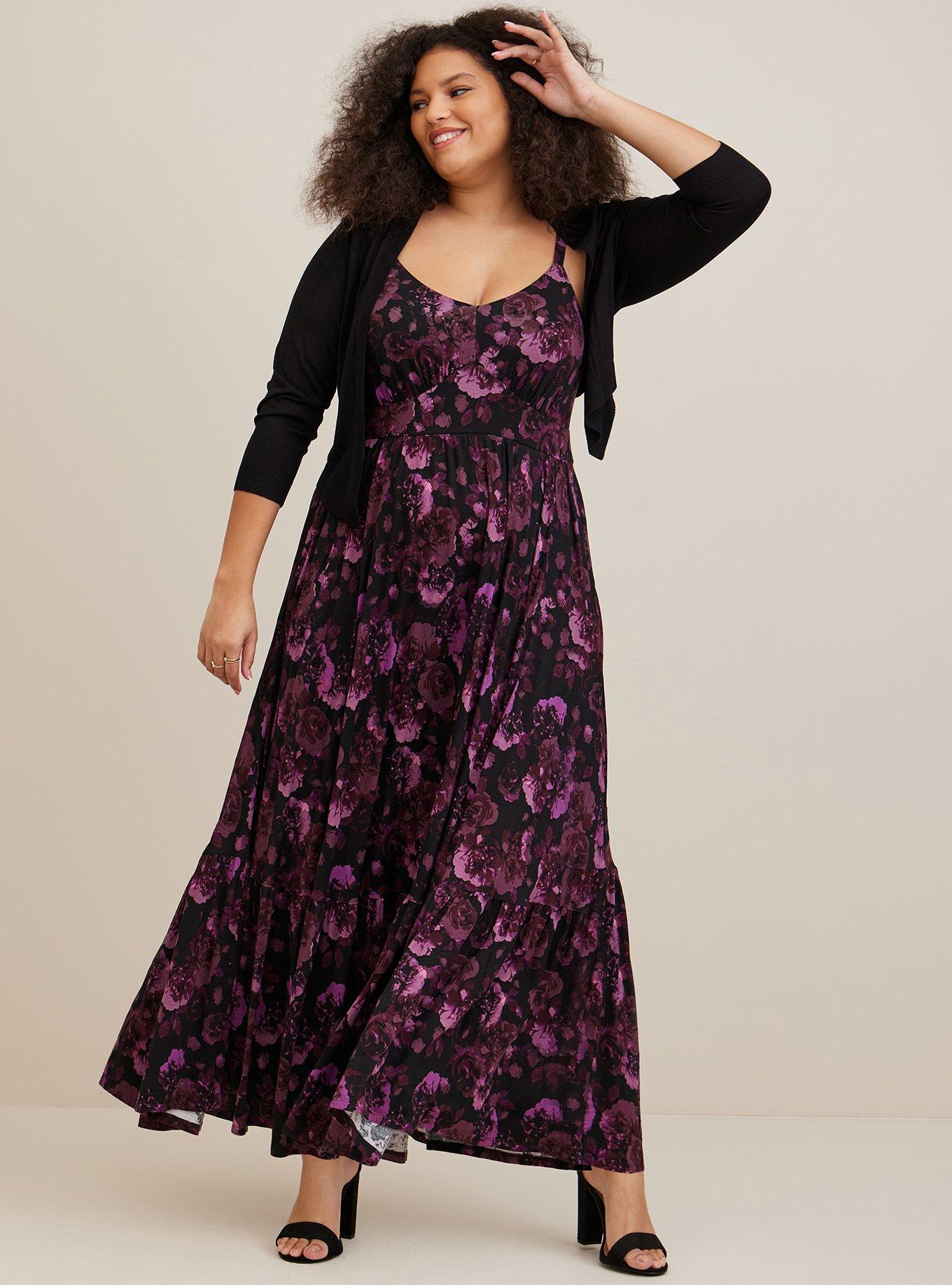 Maxi Super Soft Tiered Dress  Plus size maxi dresses, Maxi dress, Tiered  maxi dress