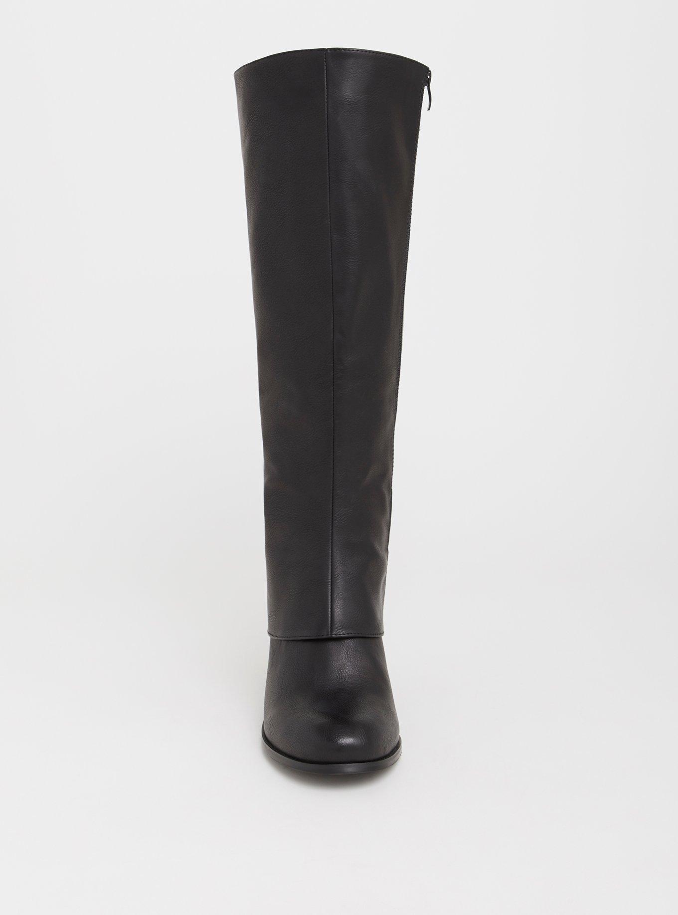 Lattice Knee Boot (WW), BLACK, alternate