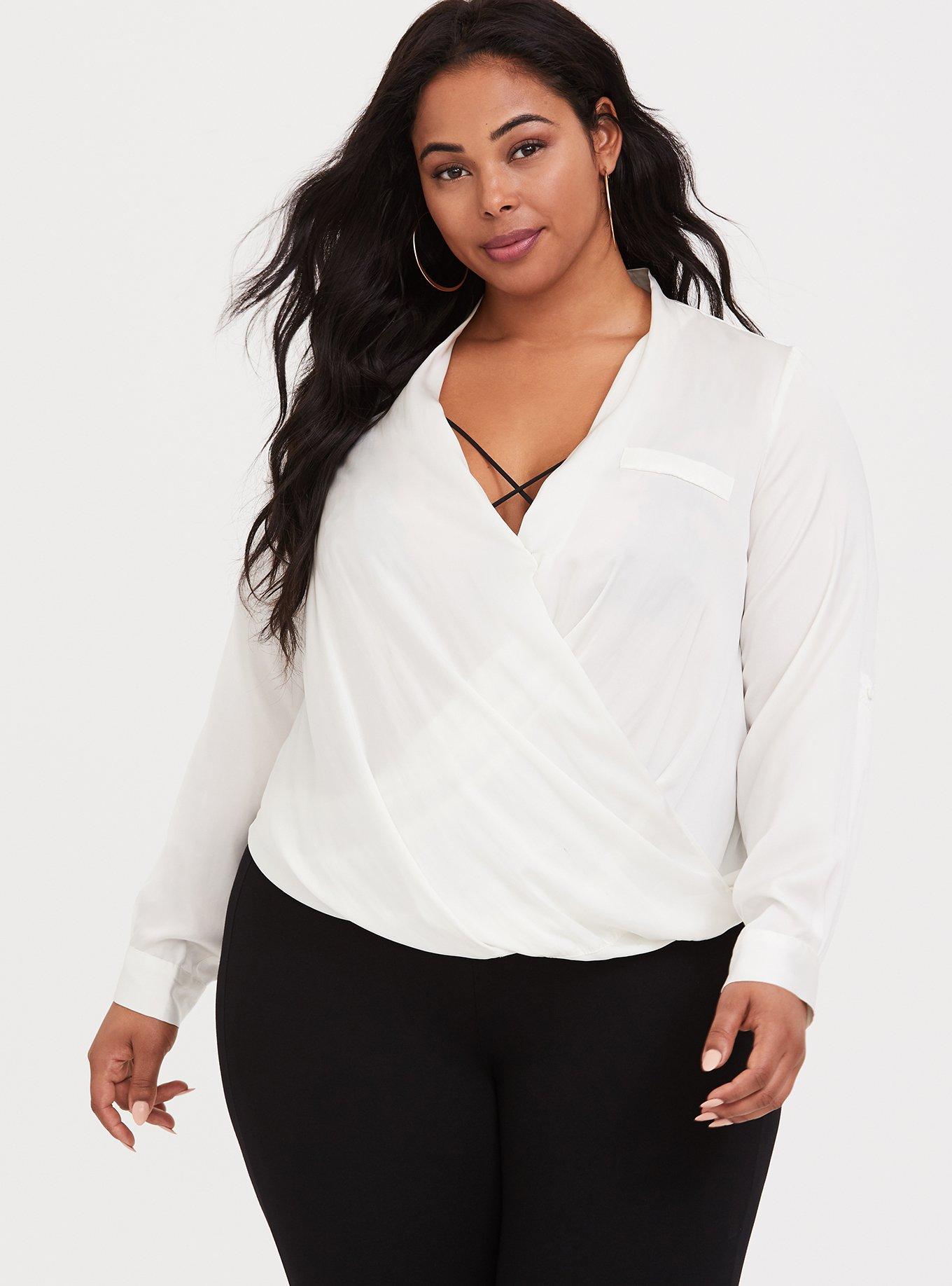 Plus Size Strappy Mesh Applique Bralette, PINK, alternate