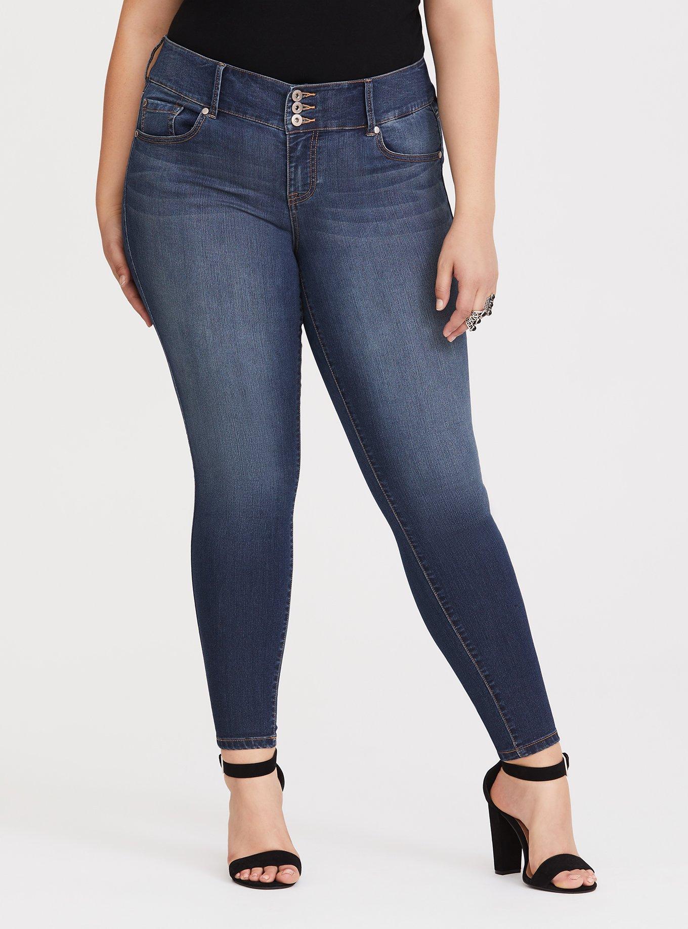 Forskudssalg volatilitet donor Plus Size - Jegging - Super Stretch Dark Wash - Torrid