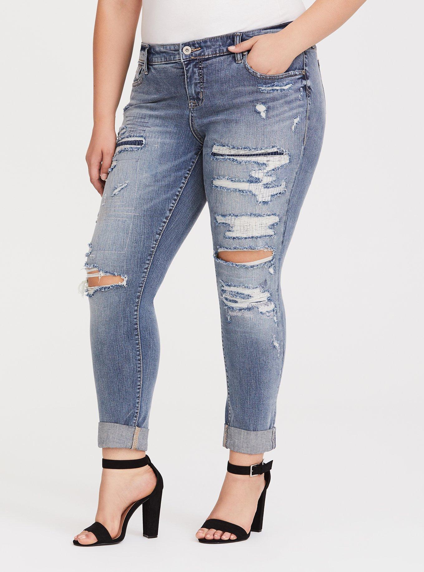 Mid-Wash Skinny Fit Jeans with Washwell