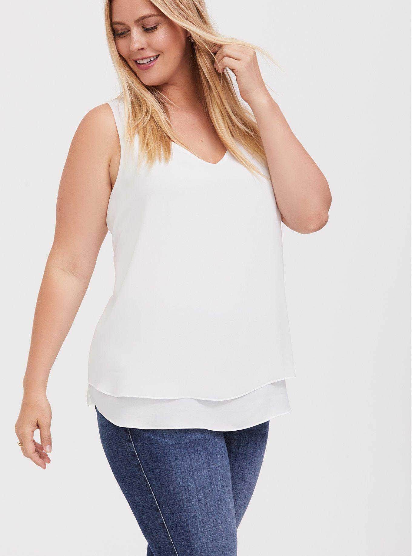 Plus Size - Super Soft V-Neck Swing Tank - Torrid