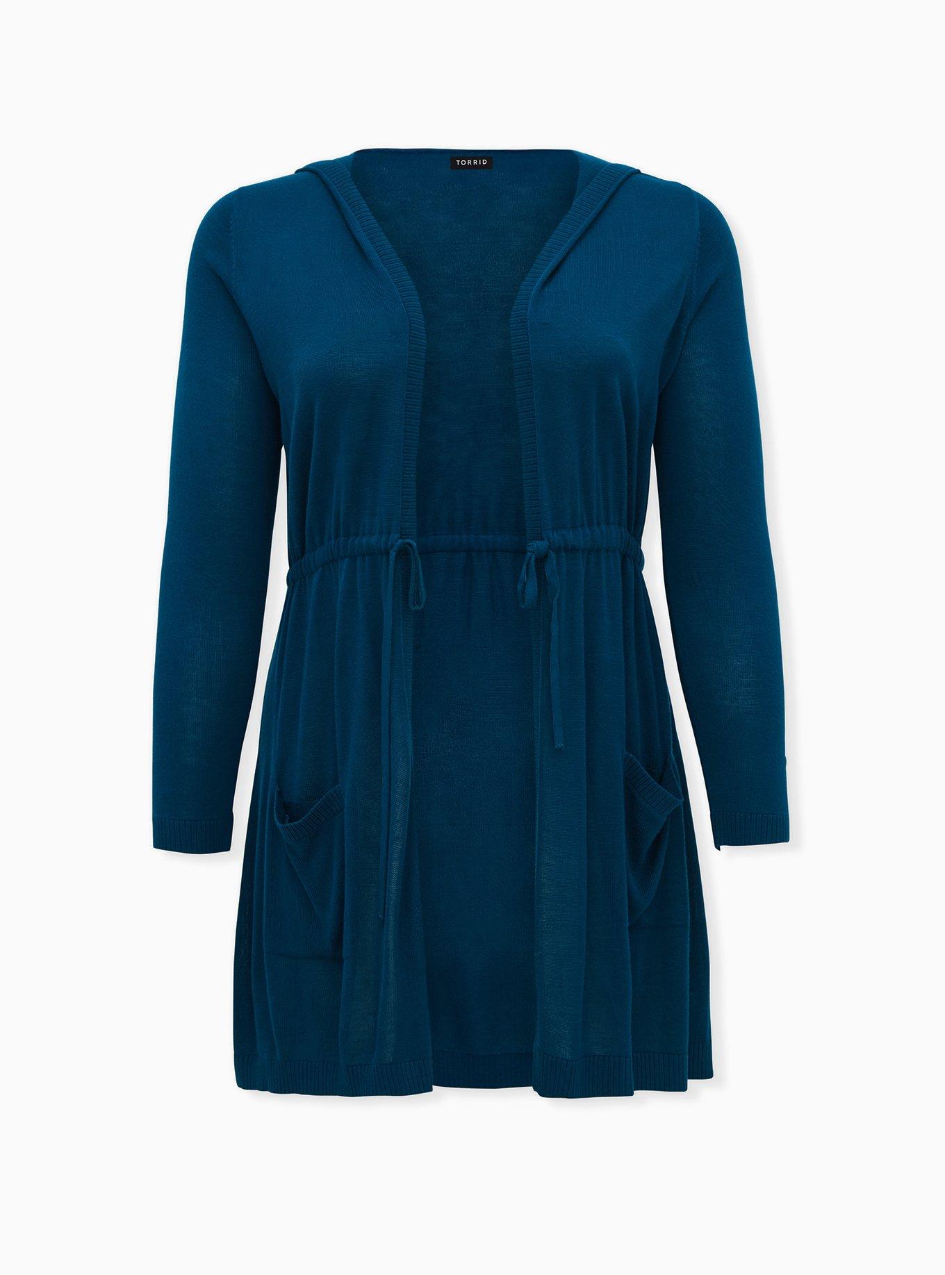 Plus Size - Anorak Hooded Cinch Waist Sweater - Torrid