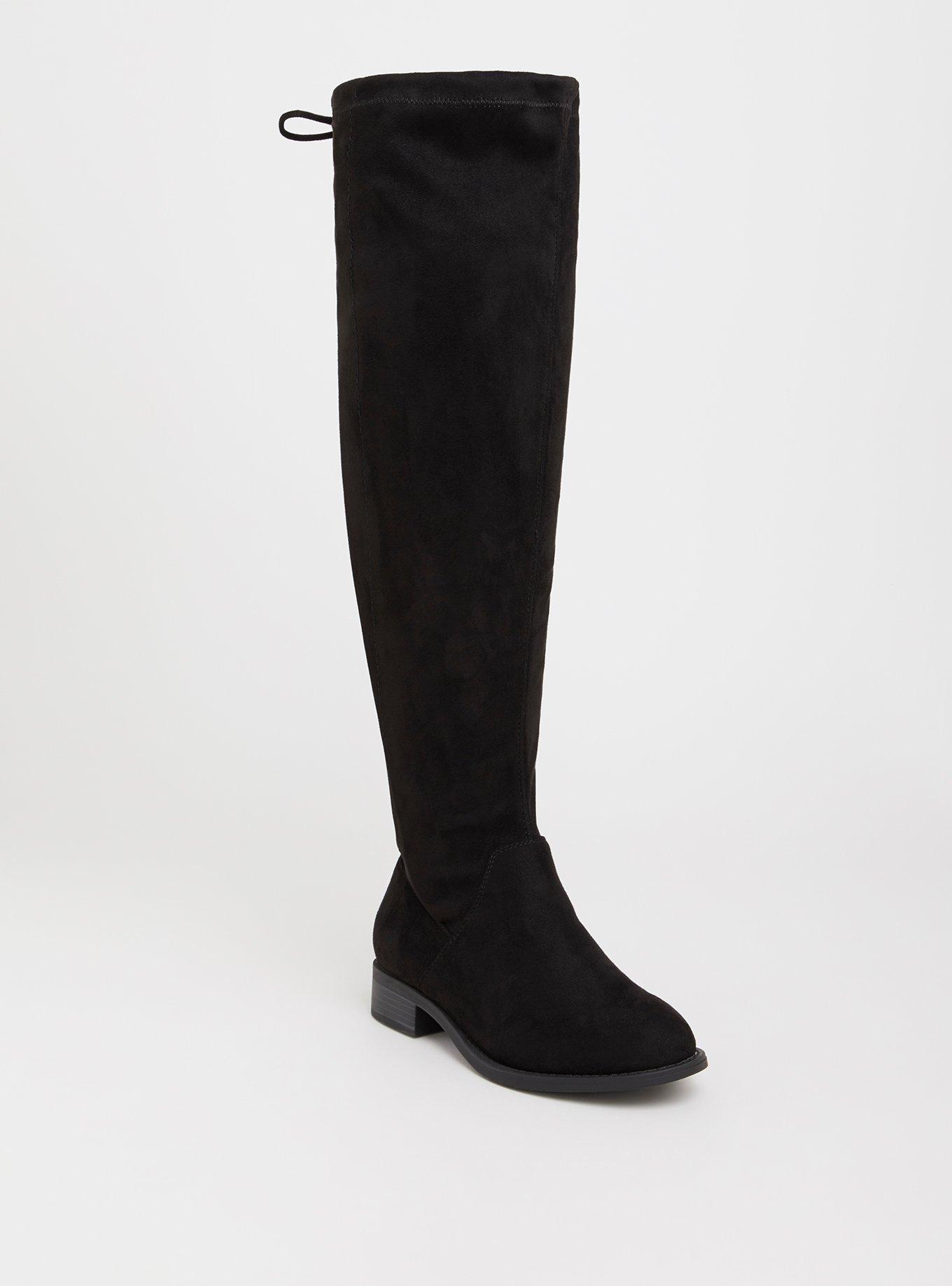 Stretch Over The Knee Boot (WW), BLACK, hi-res