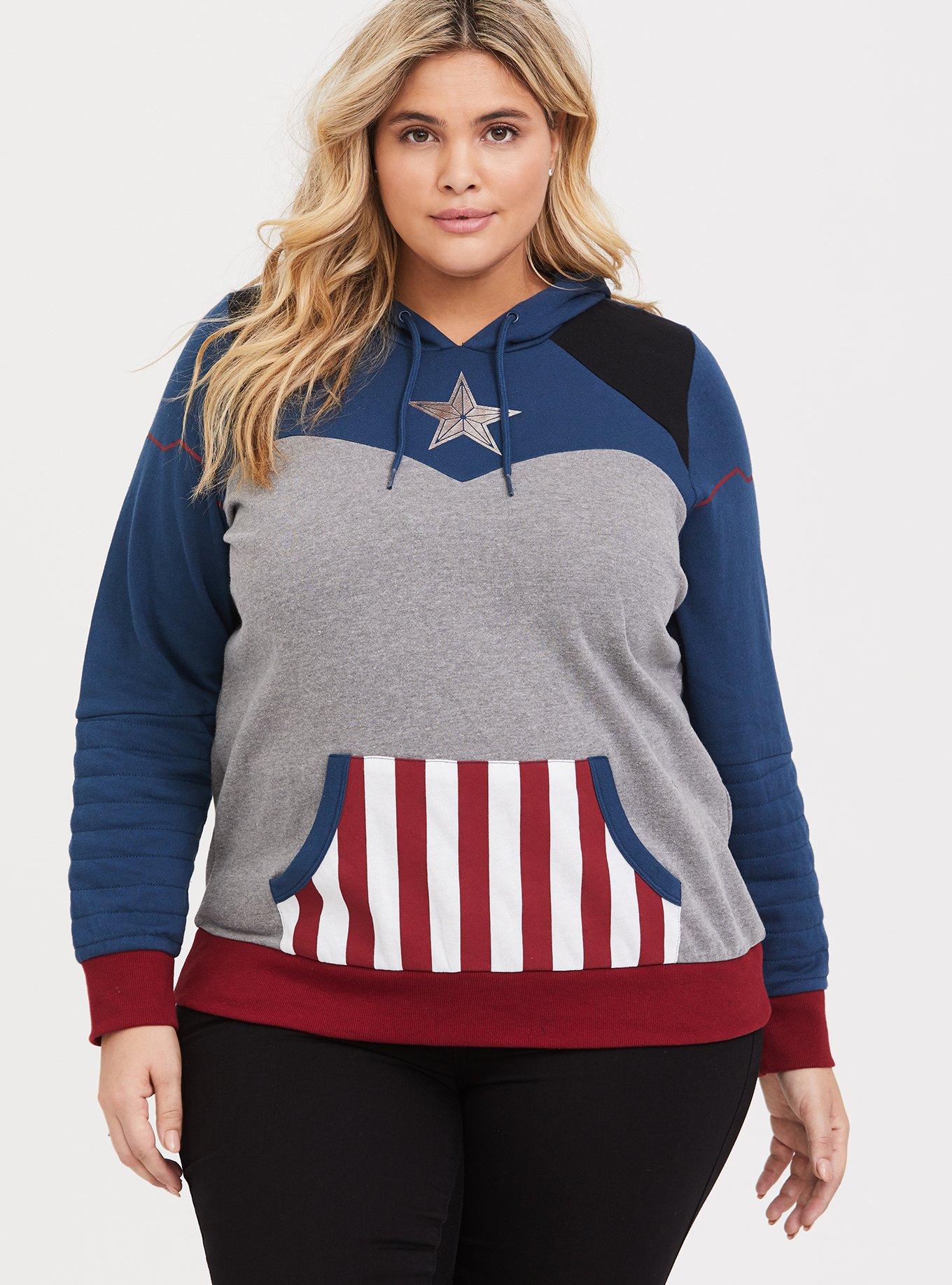 Captain america 2025 hoodie women's