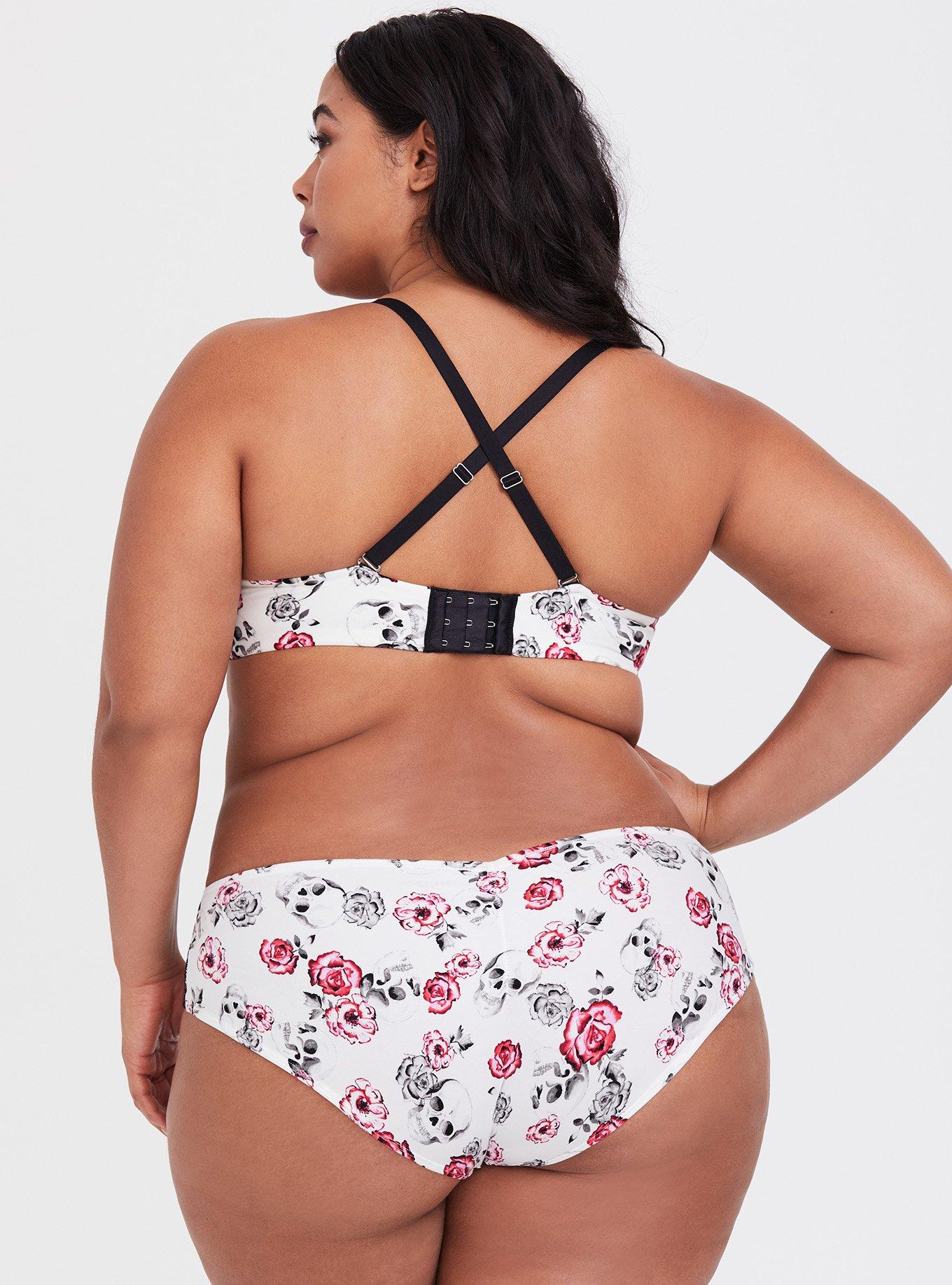 Plus Size - Torrid Curve Body™ Skull Floral Demi Bra - Torrid