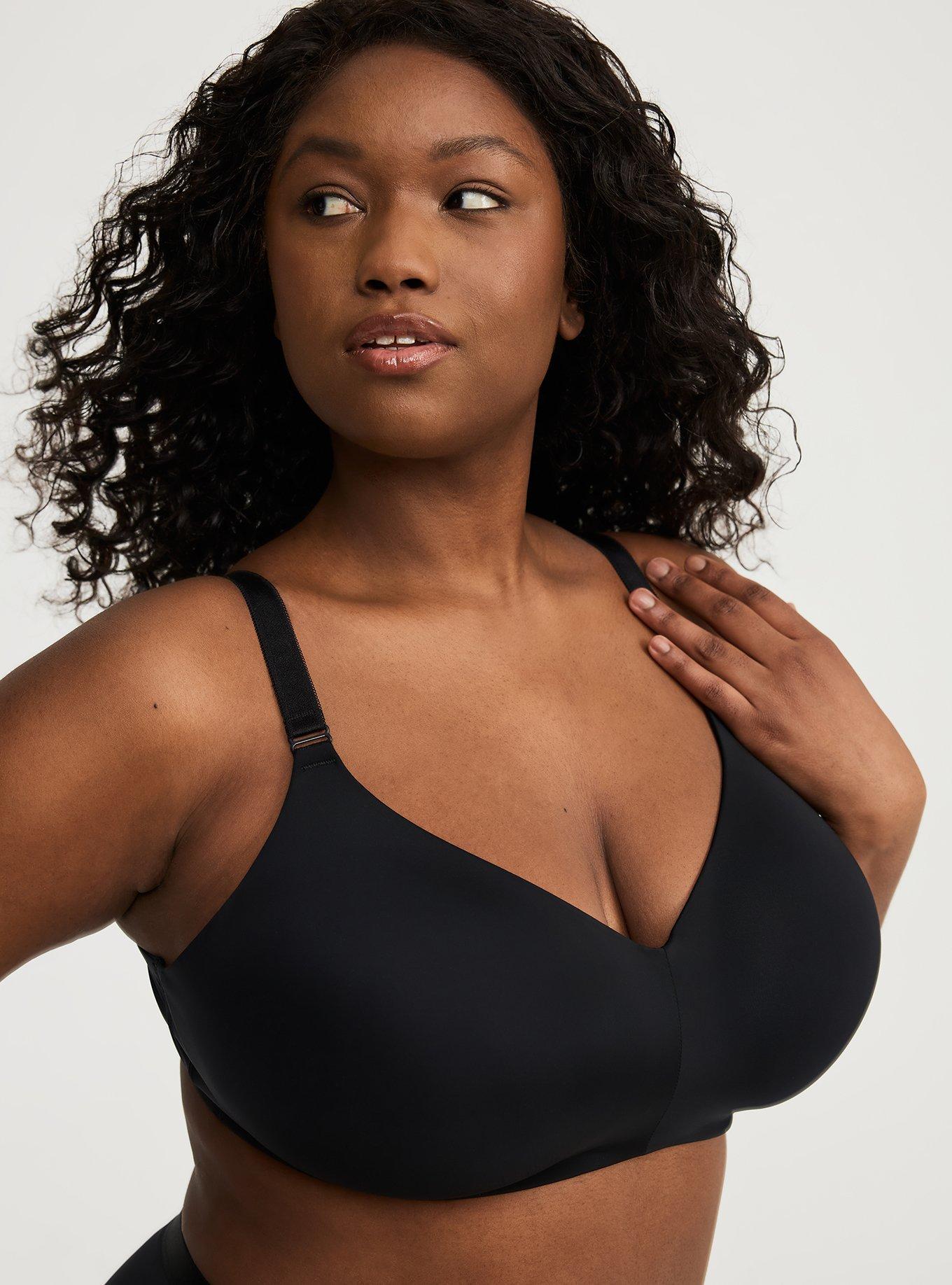 WIREFREE LIGHTLY LINED SOLID MICRO STRAIGHT BACK BRA