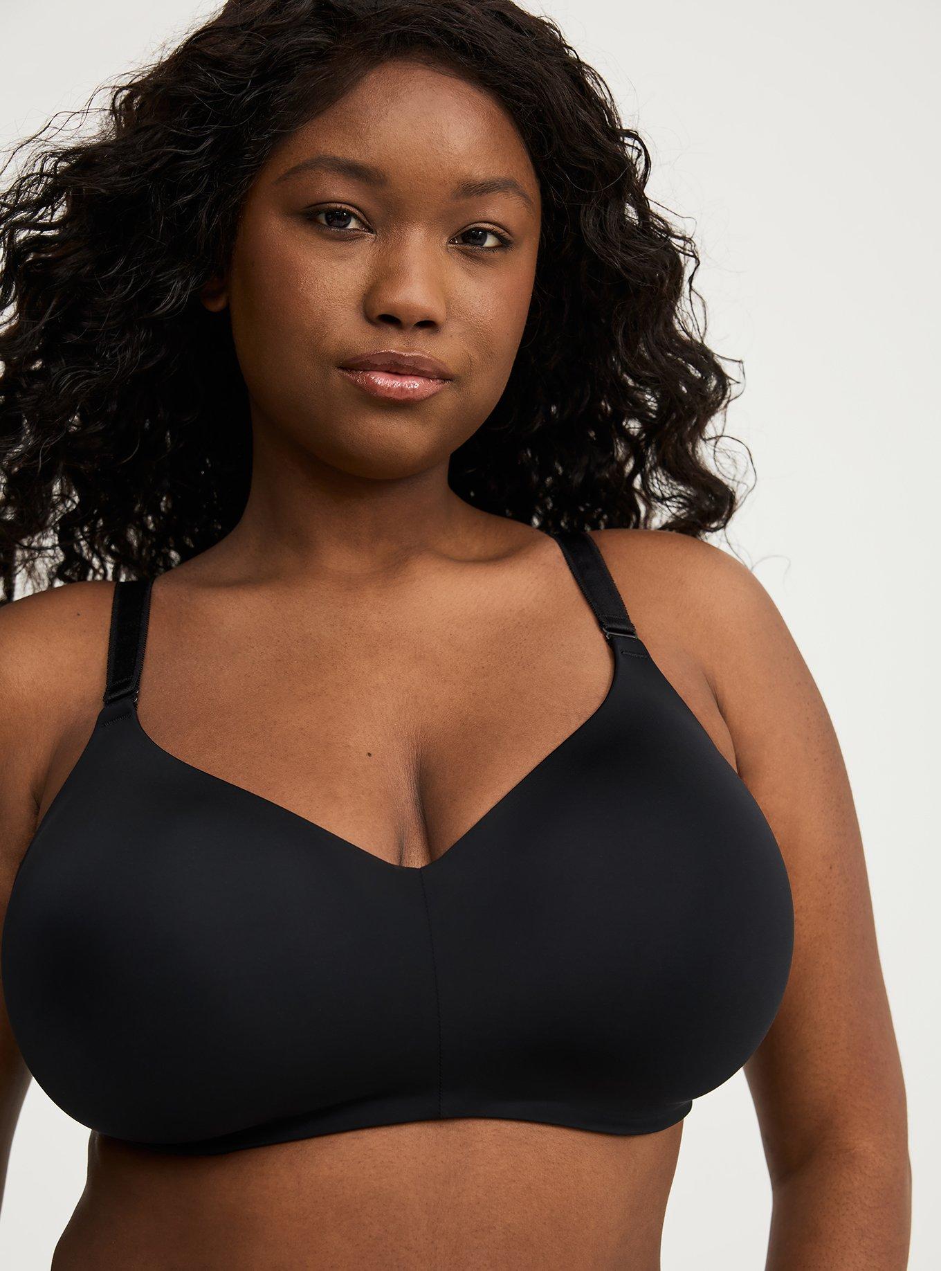 WIREFREE LIGHTLY LINED SOLID MICRO STRAIGHT BACK BRA