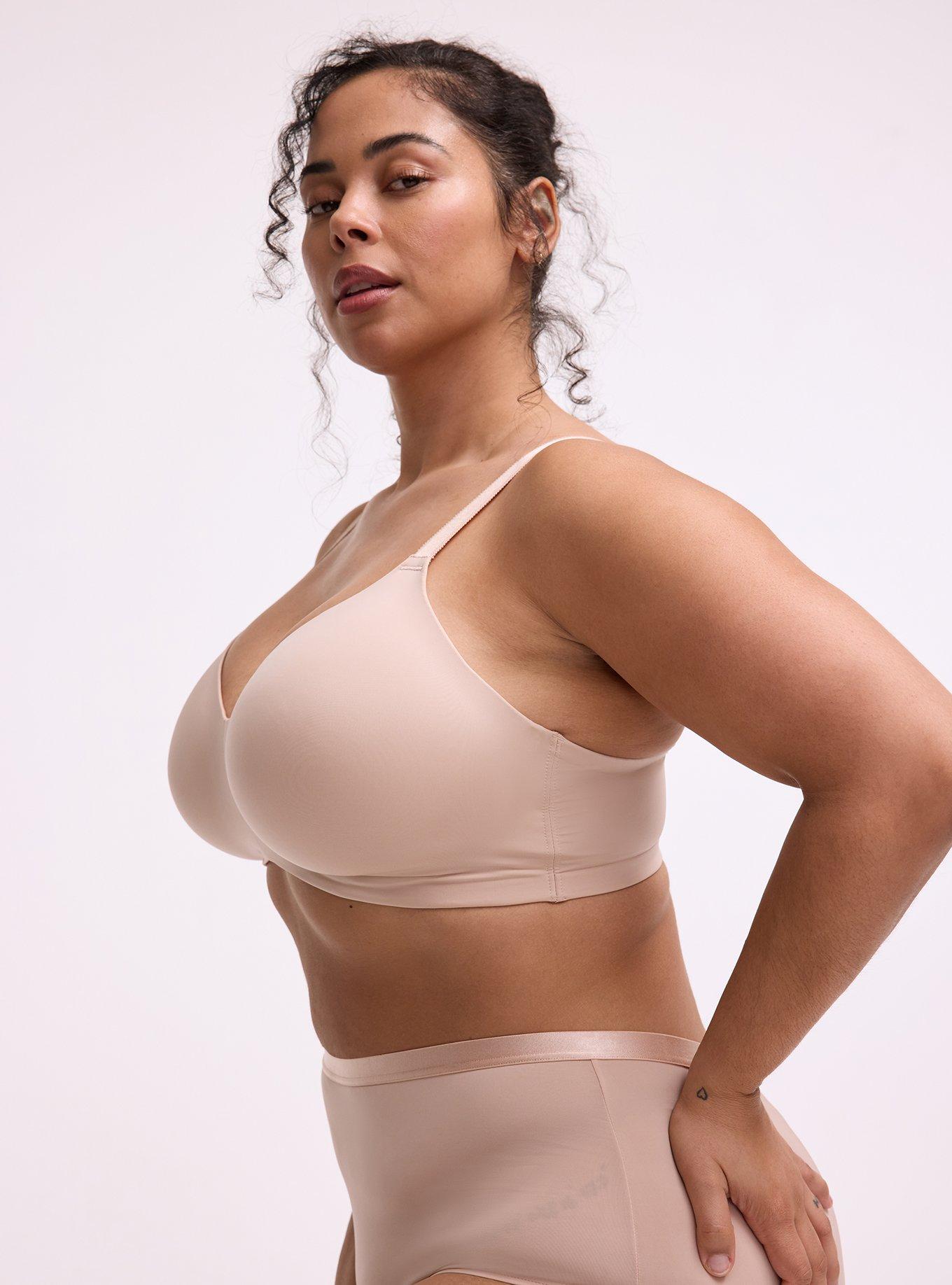 Wire-Free Lightly Lined Smooth Bra, ROSE DUST, alternate