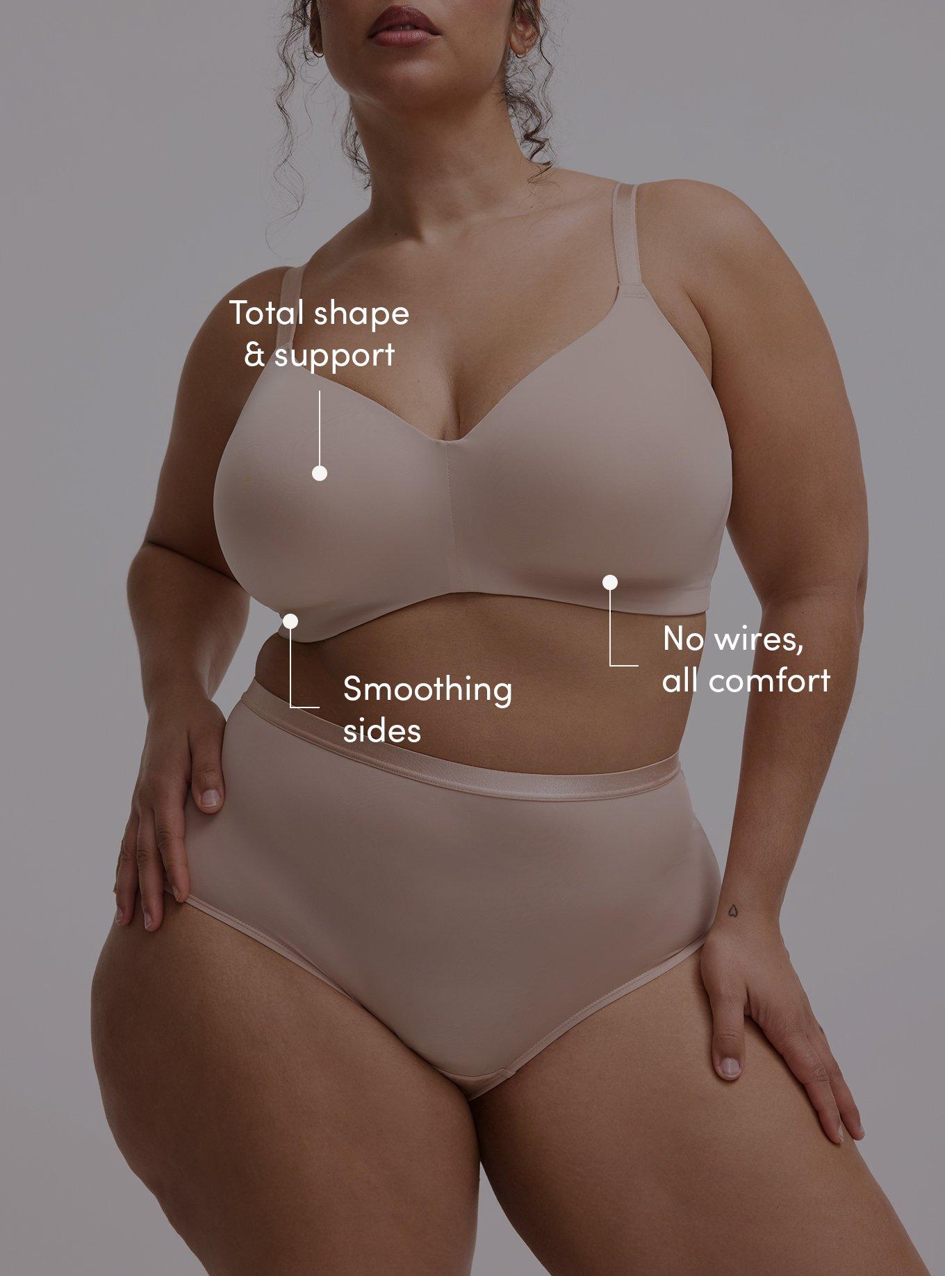 Wire-Free Lightly Lined Smooth Bra, ROSE DUST, alternate