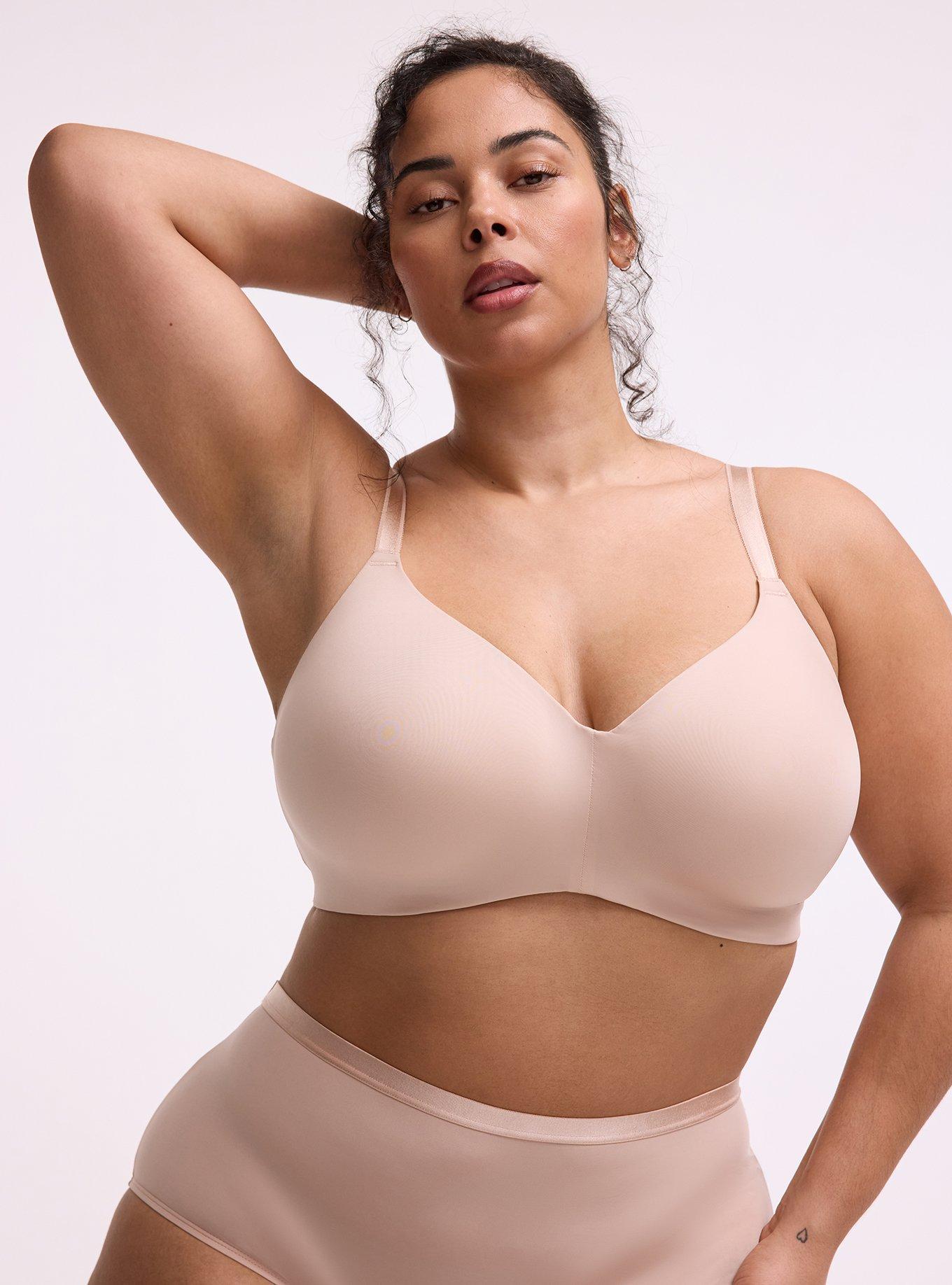 Wire-Free Lightly Lined Smooth Bra, ROSE DUST, hi-res