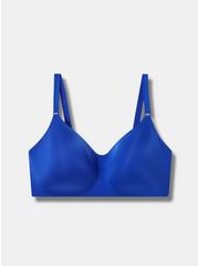 Plus Size Wire-Free Lightly Lined Smooth Straight Back Bra, TORRID COBALT, hi-res