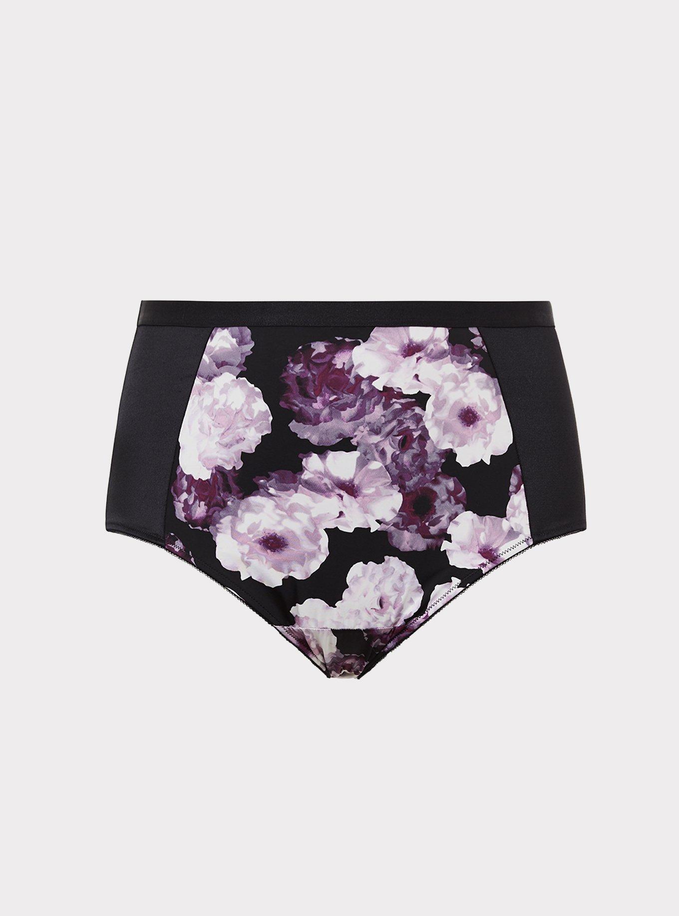 Plus Size 360&deg; Smoothing Mid-Rise Brief Panty, BONAFIDE SHADE BLACK, hi-res