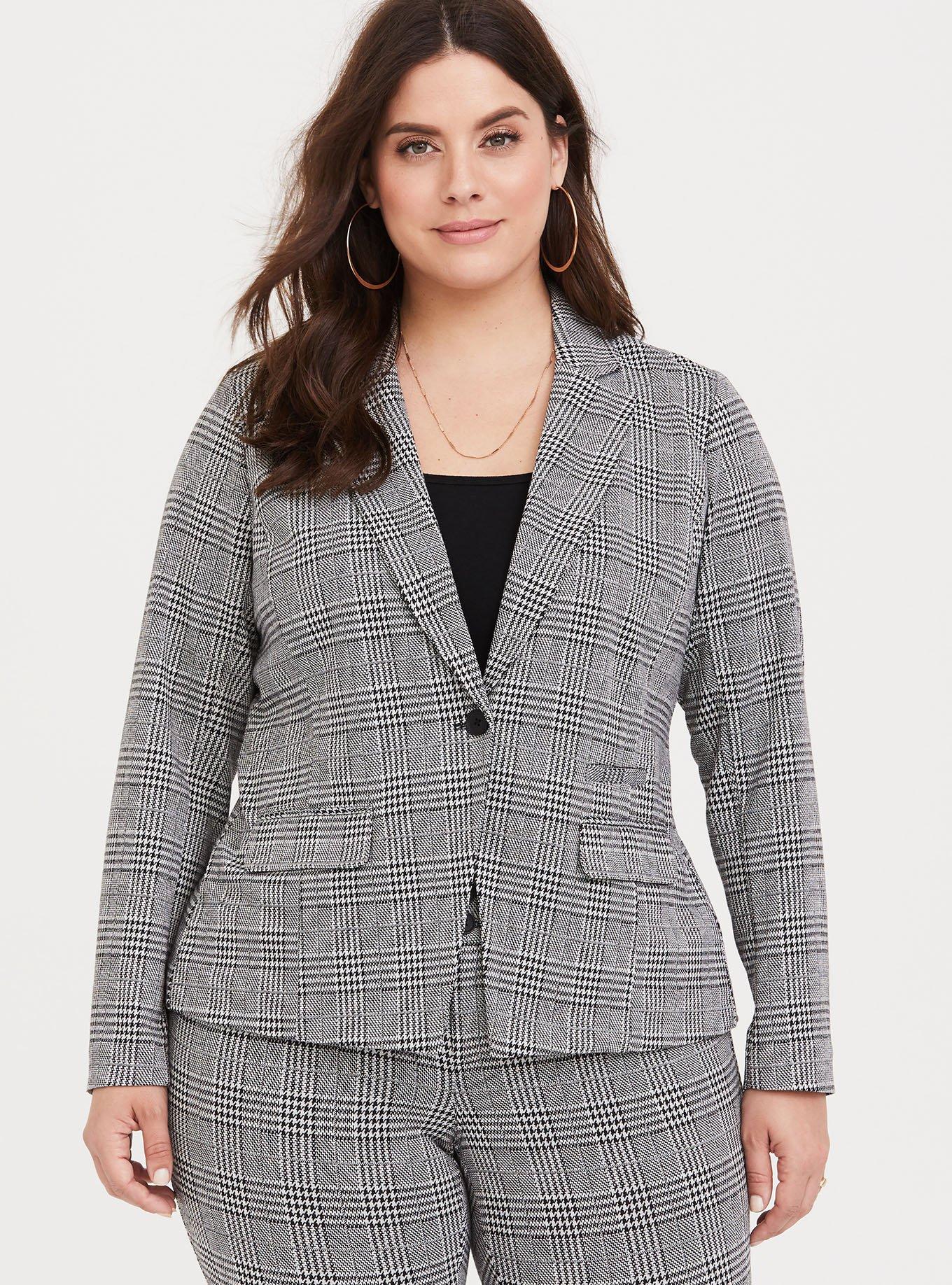 Snowstorm Plaid Blazer