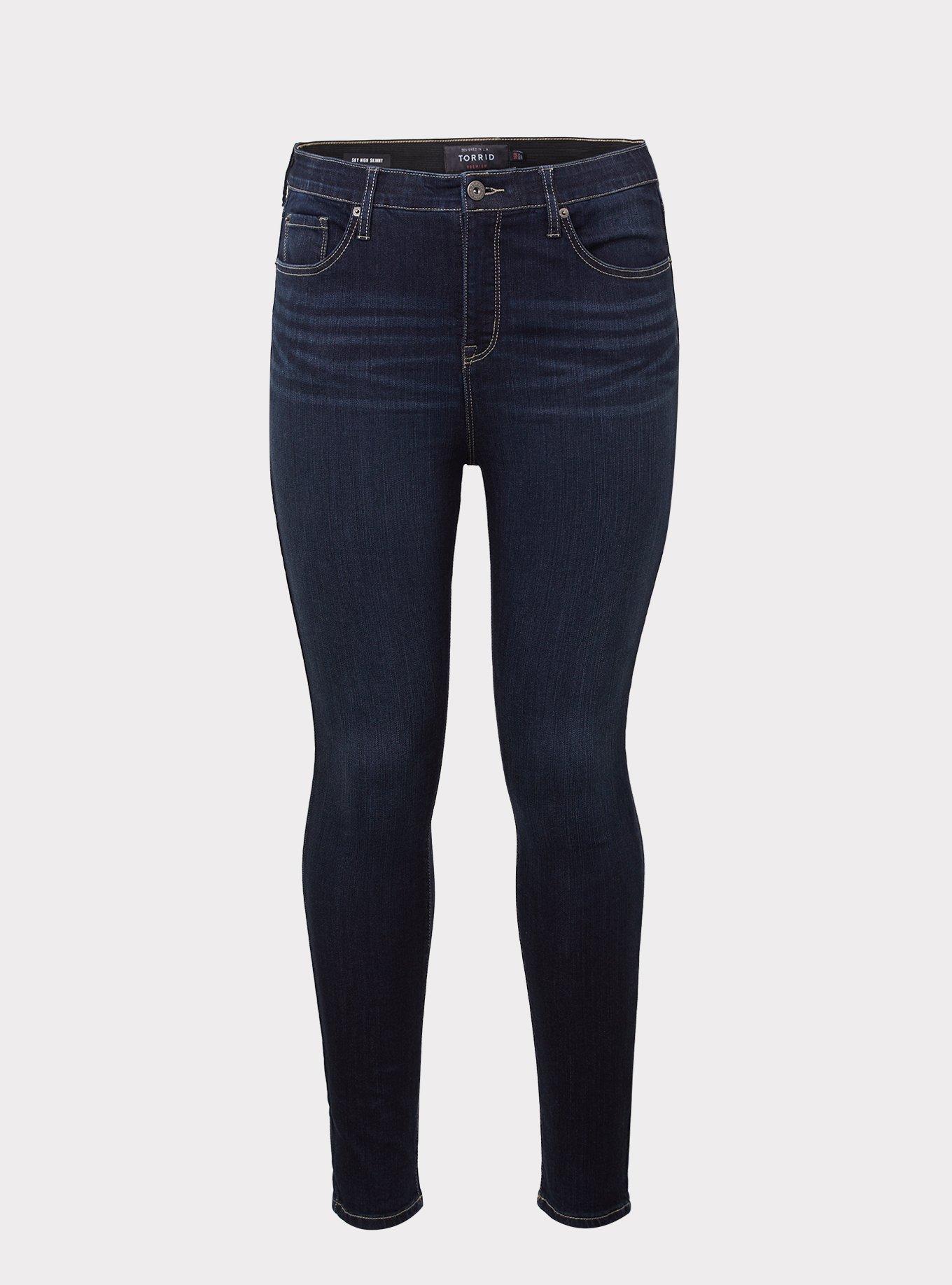 Sky High Skinny Jean - Premium Stretch Dark Wash, CLEAN DARK, hi-res