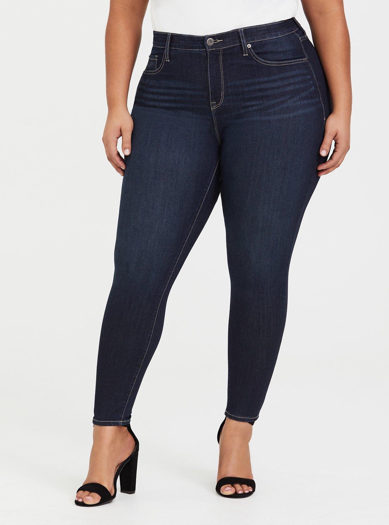 Sky High Skinny Jean - Premium Stretch Dark Wash, CLEAN DARK, hi-res