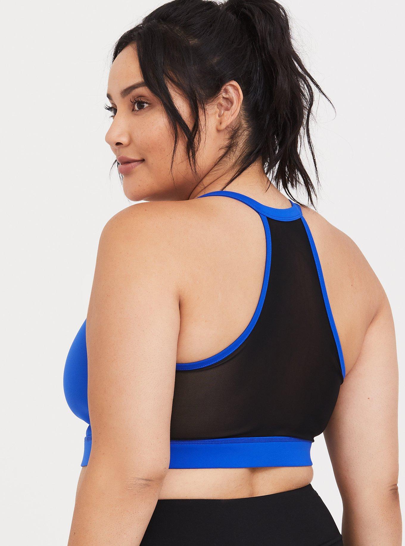 Blue 2fer Active Stretch Tank & Sports Bra, ELECTRIC BLUE, alternate