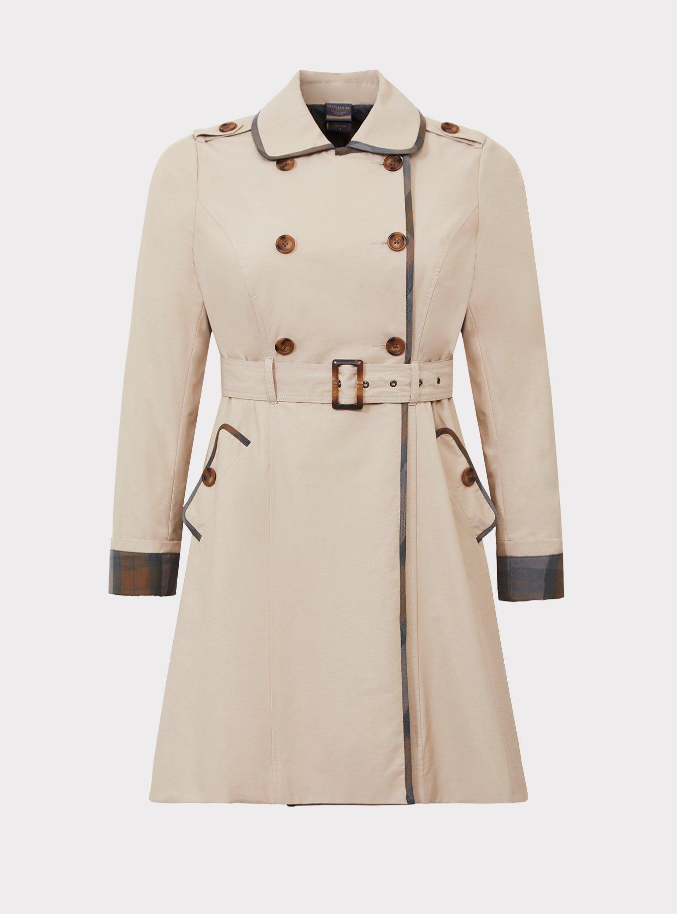 Plus Size - Outlander Khaki Trench Coat - Torrid