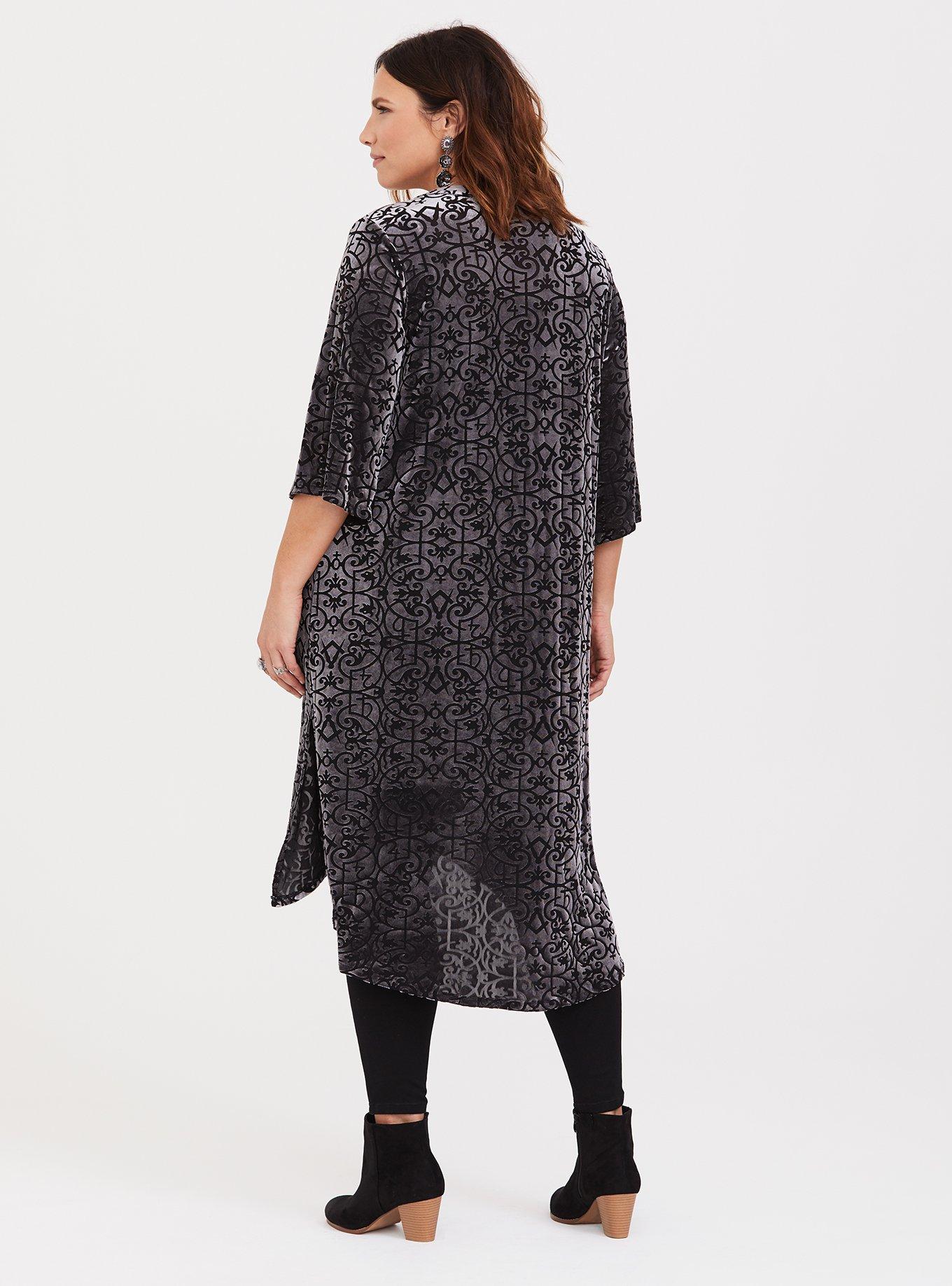 Outlander A. Malcolm's Print Shop Burnout Kimono, MULTI, alternate