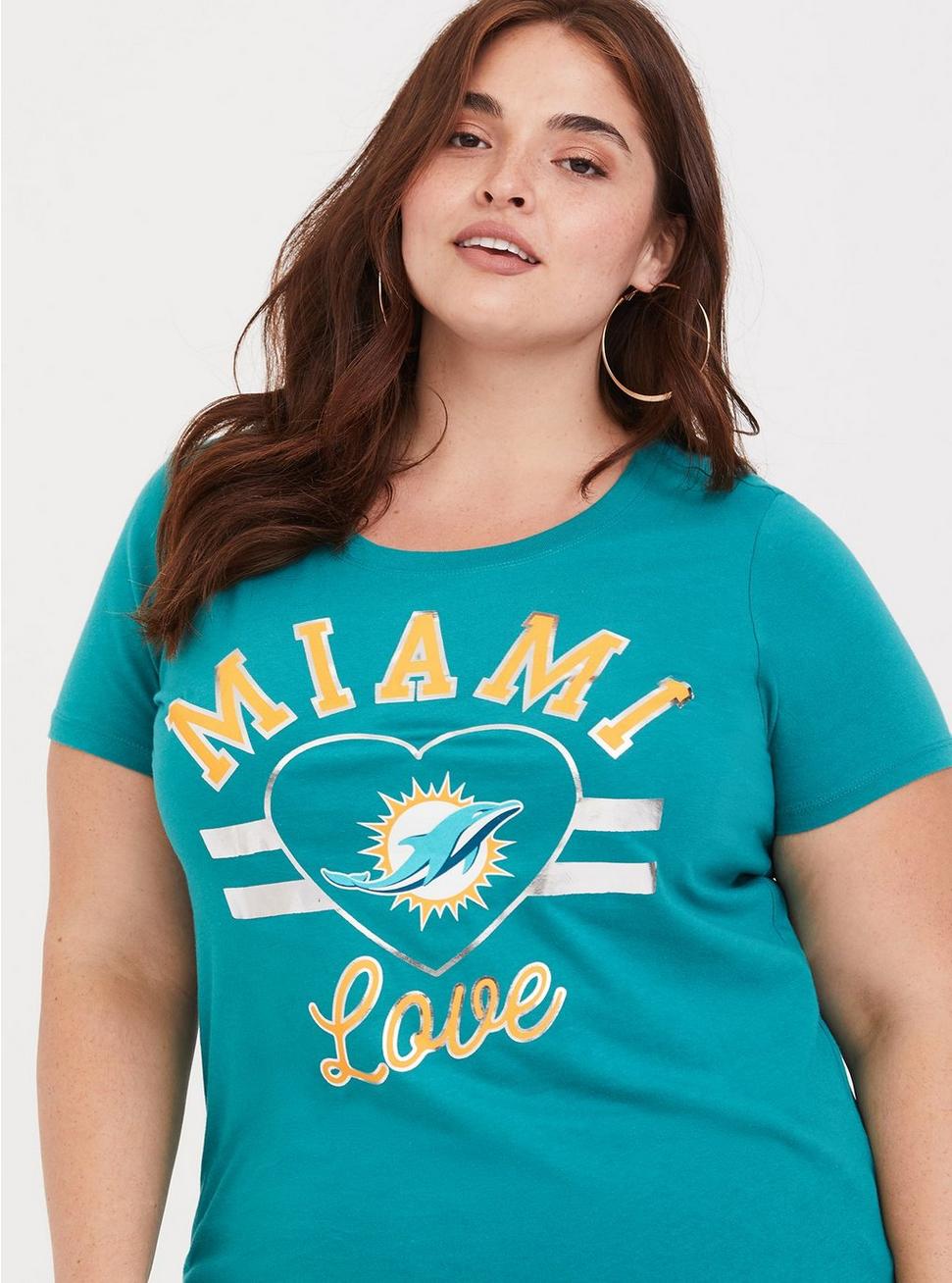 women's plus size miami dolphins apparel