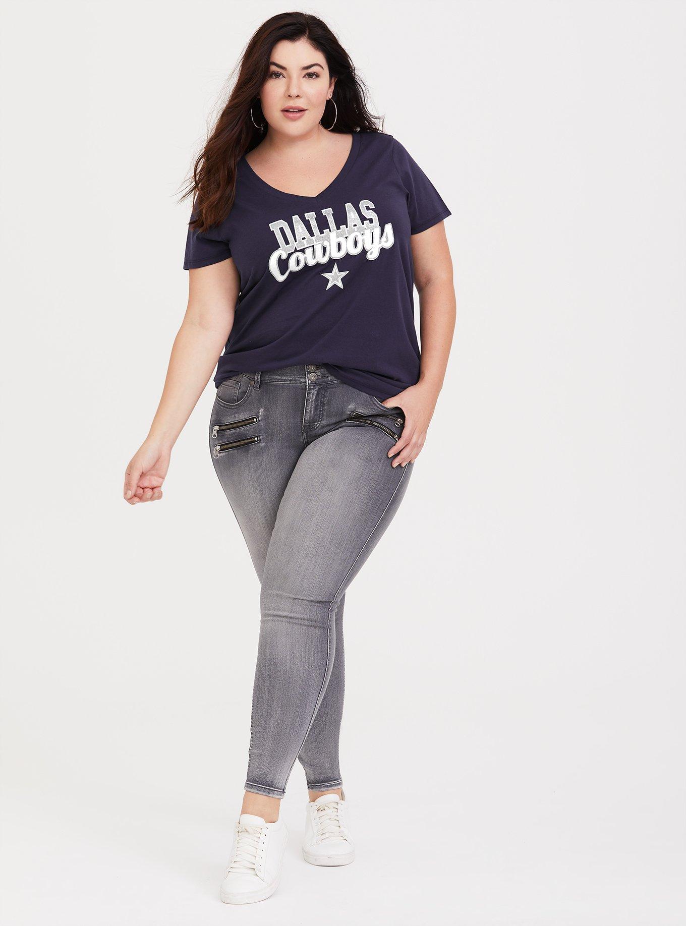 IWPF - Women's Plus Size Curvy T-Shirt - Cowboys 