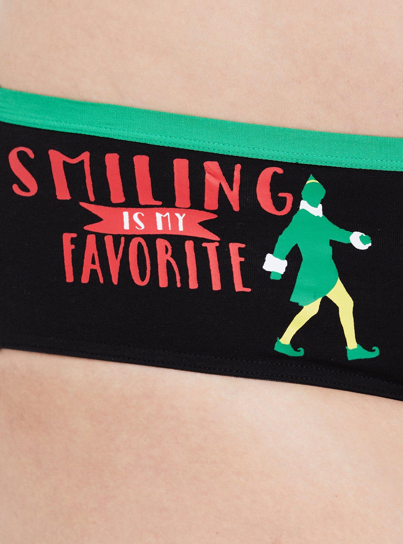 Plus Size Black Elf Cotton Hipster Panty, MULTI, alternate