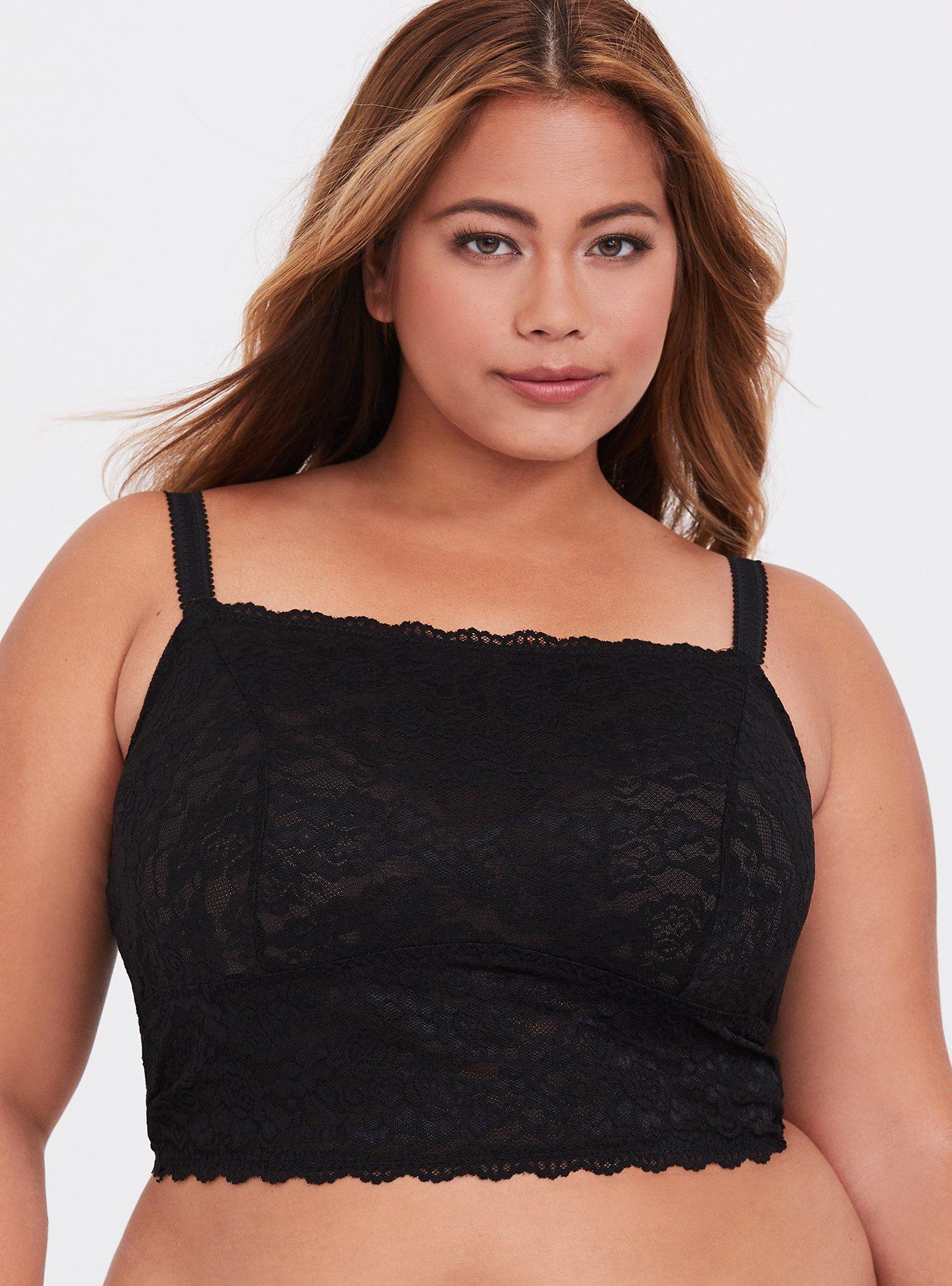 Leia Square Neck Bralette / Black