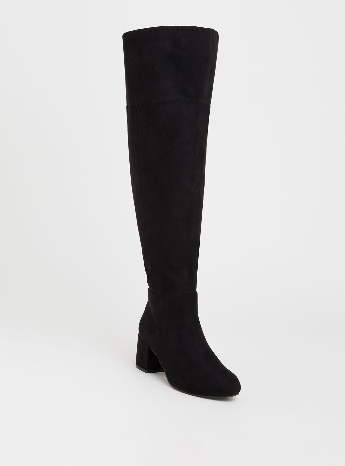 Block Heel Over The Knee Boot (WW), , hi-res