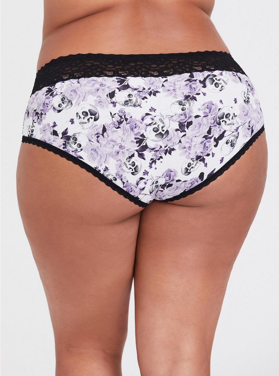 Torrid Cheeky Panties Underwear Floral Wide Lace Skulls Plus Size 1 14 / 16