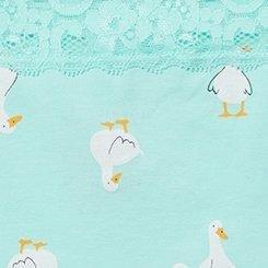 Cotton Mid-Rise Lace Trim Cheeky Panty, DUCK WALK BEACH GLASS, swatch