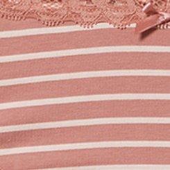 Cotton Mid-Rise Cheeky Panty, SPORTY STRIPE ASH ROSE, swatch