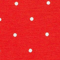 Cotton Mid-Rise Lace Trim Cheeky Panty, DAINTY DOT FLAME SCARLET, swatch