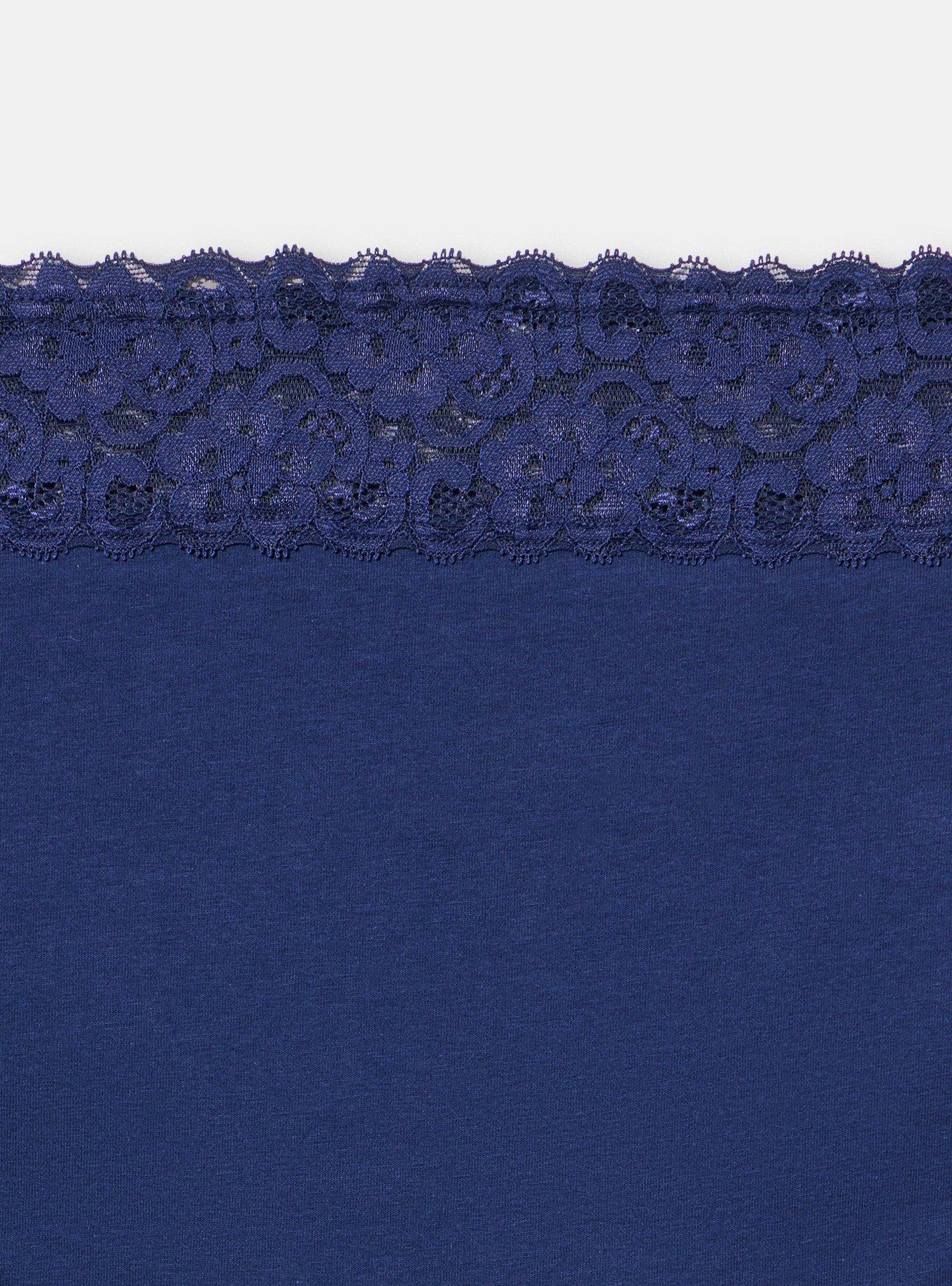 Cotton Mid-Rise Cheeky Panty, BELLWETHER BLUE, alternate