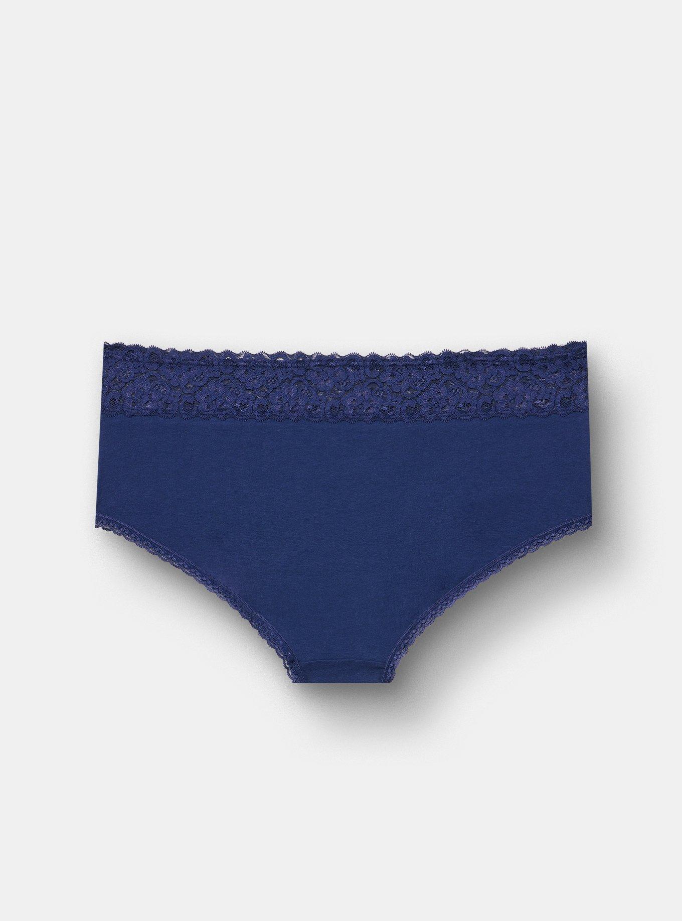 Cotton Mid-Rise Cheeky Panty, BELLWETHER BLUE, alternate