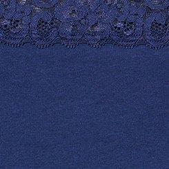 Plus Size Cotton Mid-Rise Cheeky Panty, BELLWETHER BLUE, swatch