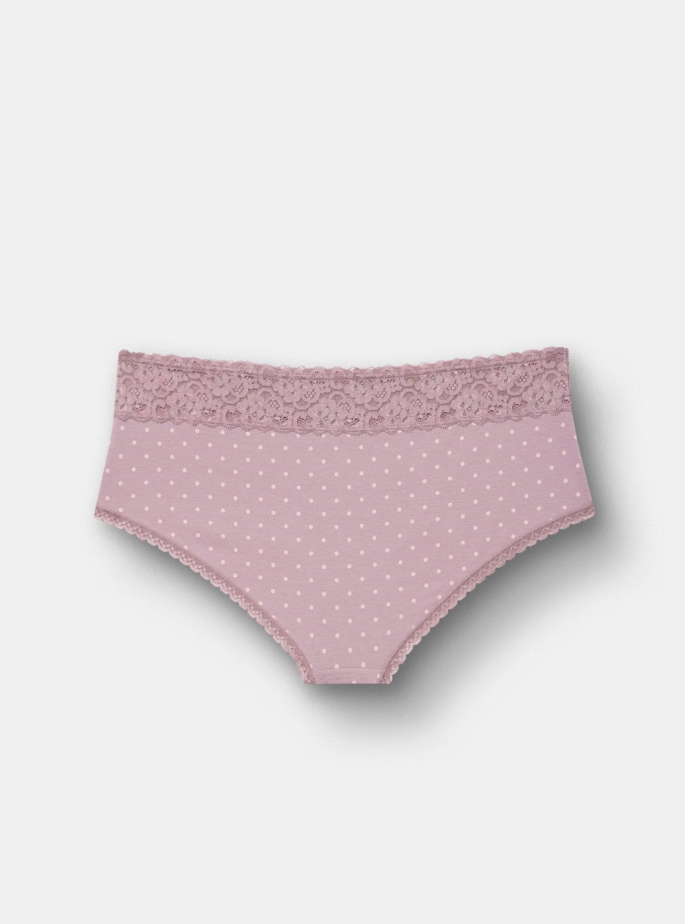 Cotton Mid-Rise Cheeky Panty, CHIC DOT TOADSTOOL, alternate
