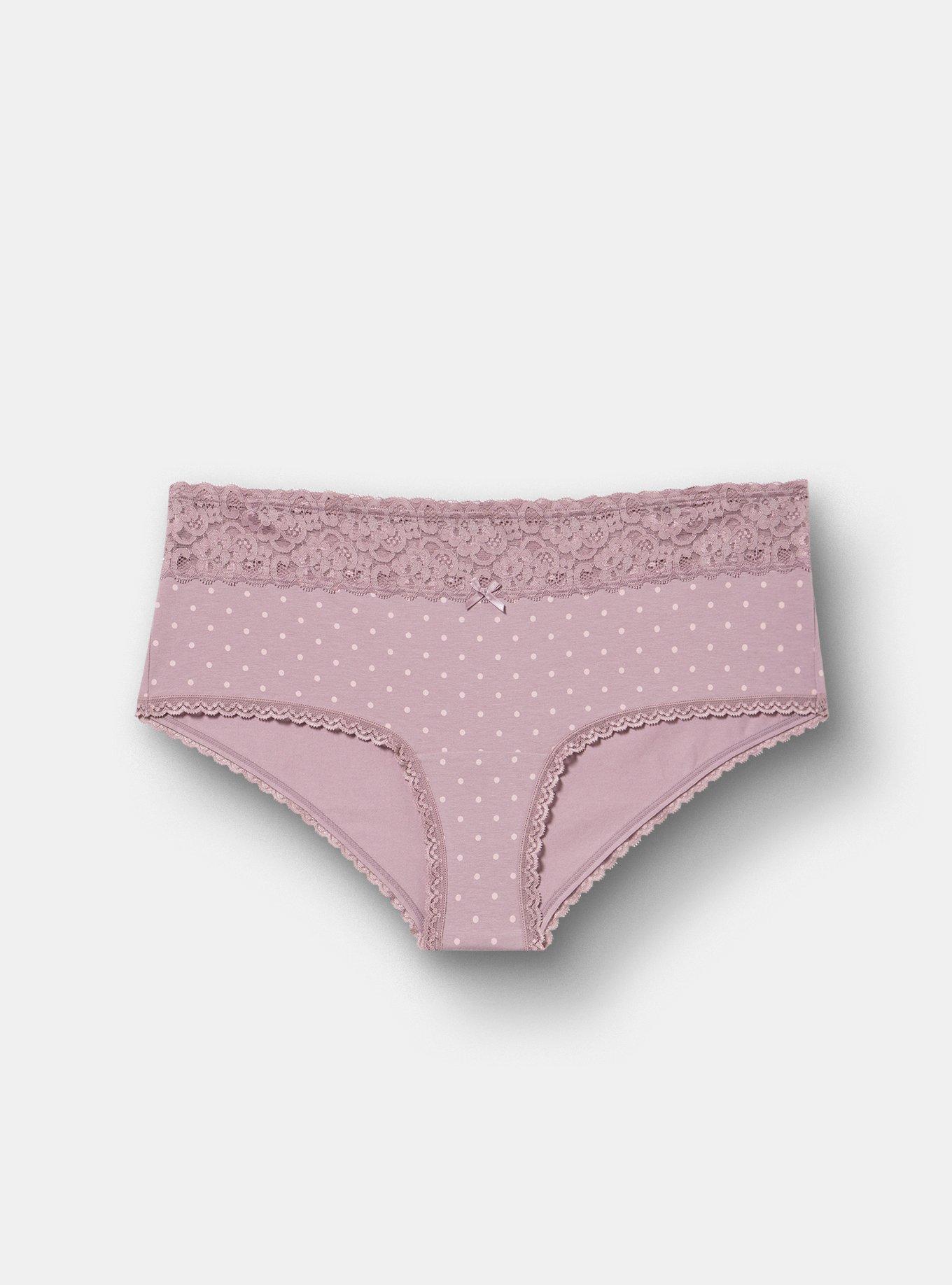 Cotton Mid-Rise Cheeky Panty, CHIC DOT TOADSTOOL, hi-res