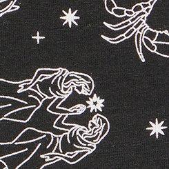 Cotton Mid-Rise Cheeky Panty, WHATS YOUR SIGN RICH BLACK, swatch