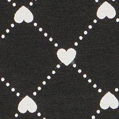 Cotton Mid-Rise Cheeky Panty, LOTTIE HEARTS RICH BLACK, swatch